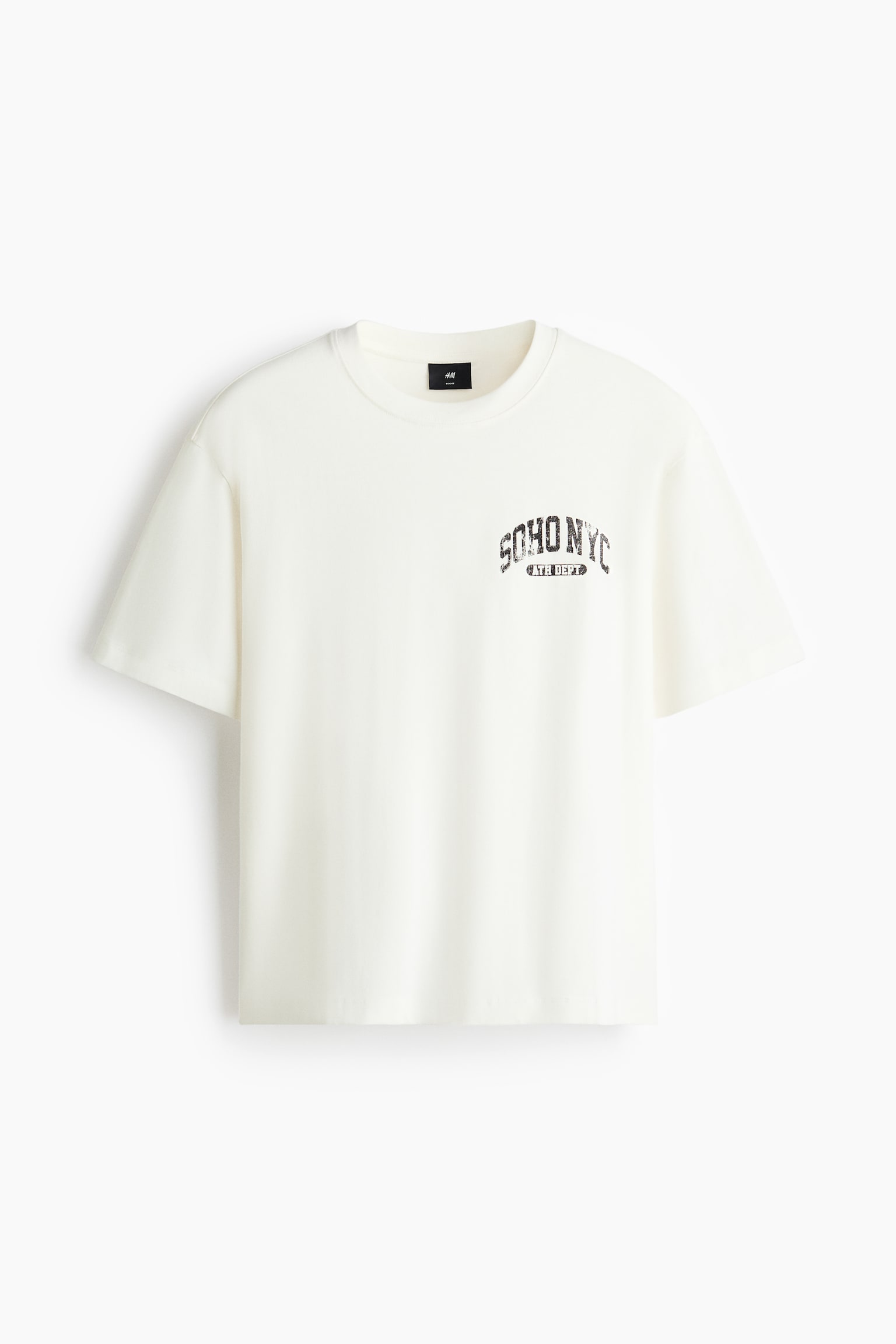 טישירט עם הדפס Loose Fit - לבן/SoHo NYC/בז'/Run Wild/בורדו/Athletics/אפור כהה/Sports Archives 08/כחול כהה/SoHo NYC/לבן/Soho/כחול כהה/New York City/ירוק-כחול כהה/Soho NYC/לבן/SoHo/שחור/Golden Sunset/לבן/London/סגול/NYC - 2
