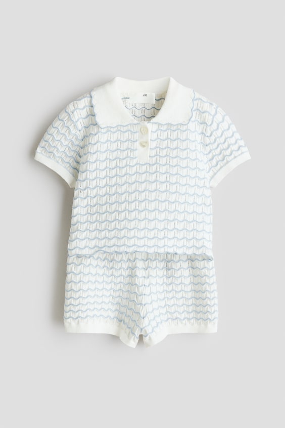 Детские свитеры H&M 2-Piece Pointelle-Knit Set