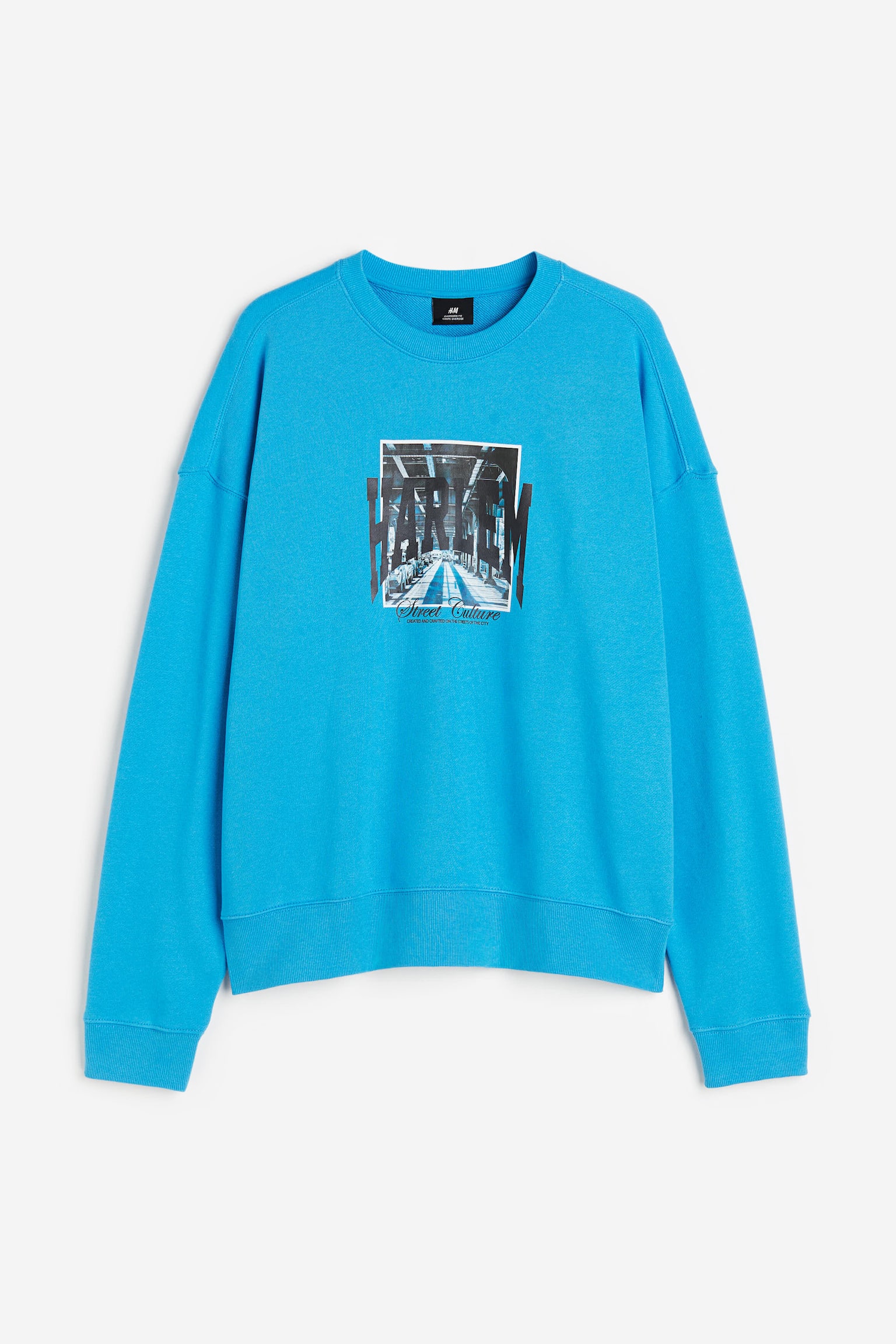 Relaxed Fit Printed sweatshirt - Blue/Harlem - 1