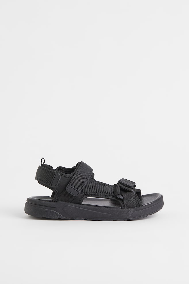 Mesh sandals - Black - 1