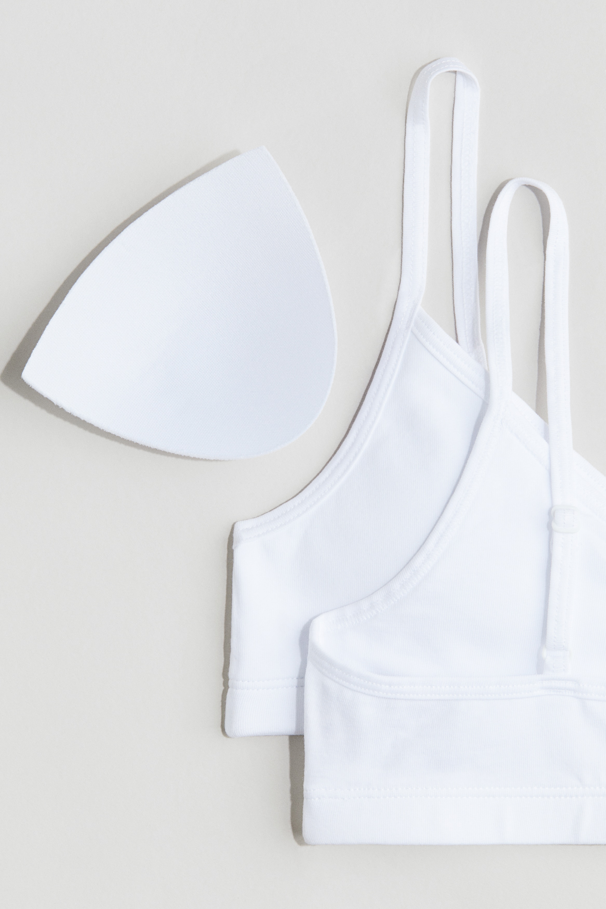 ♡honey♡ Krótki usztywniany top 2-pak - Czarny/Biały - Dziecko | H&M PL