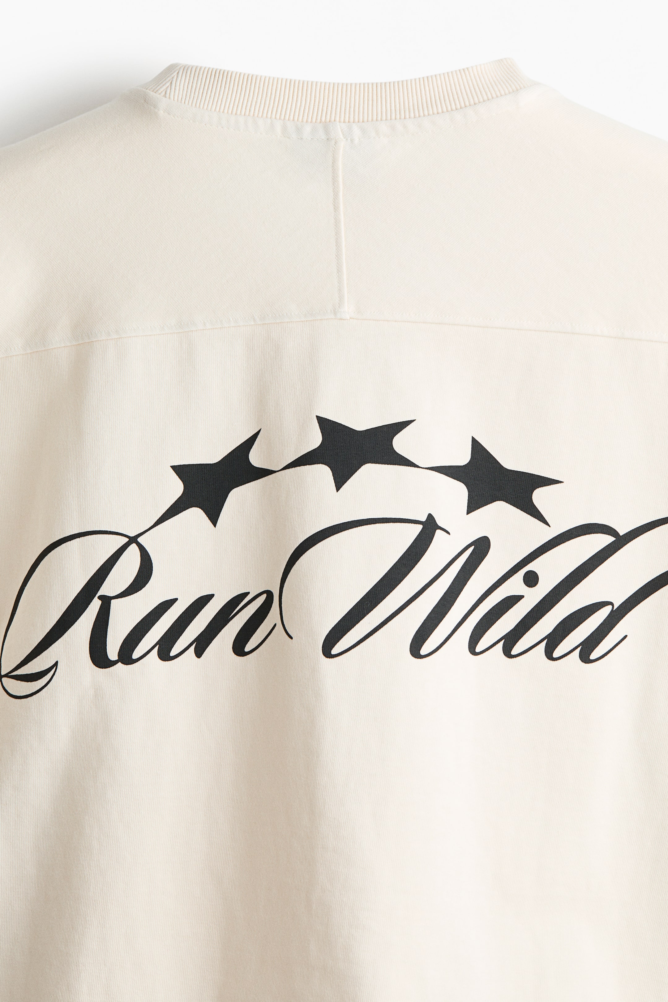 View larger image: Oversized Fit Boxy t-shirt - Cream - Men | H&M SG 6