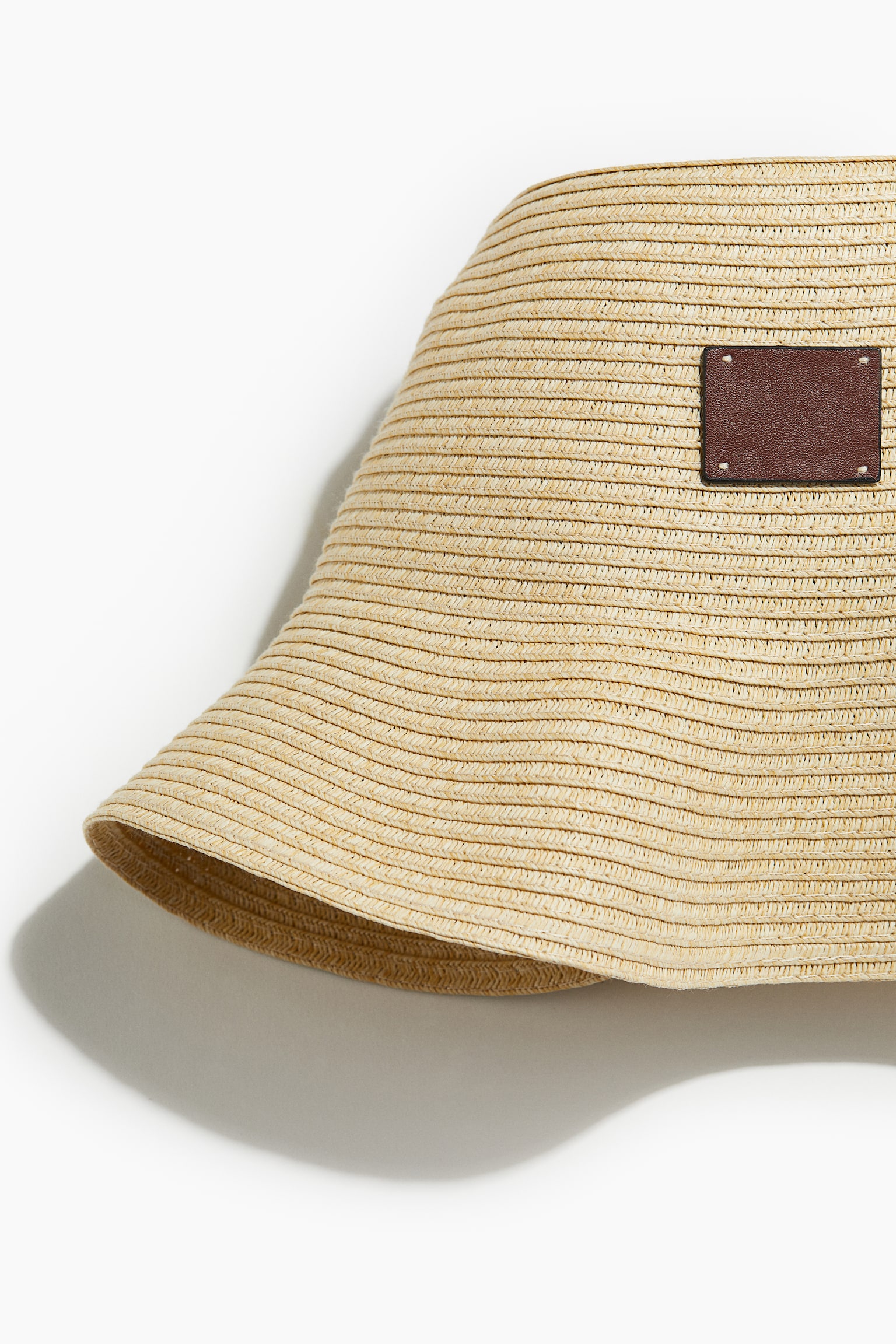 Straw Bucket Hat - Light beige - 4