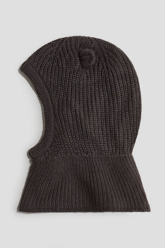 Fleece-lined balaclava - Dark grey/Dark beige/Light pink/White - 1