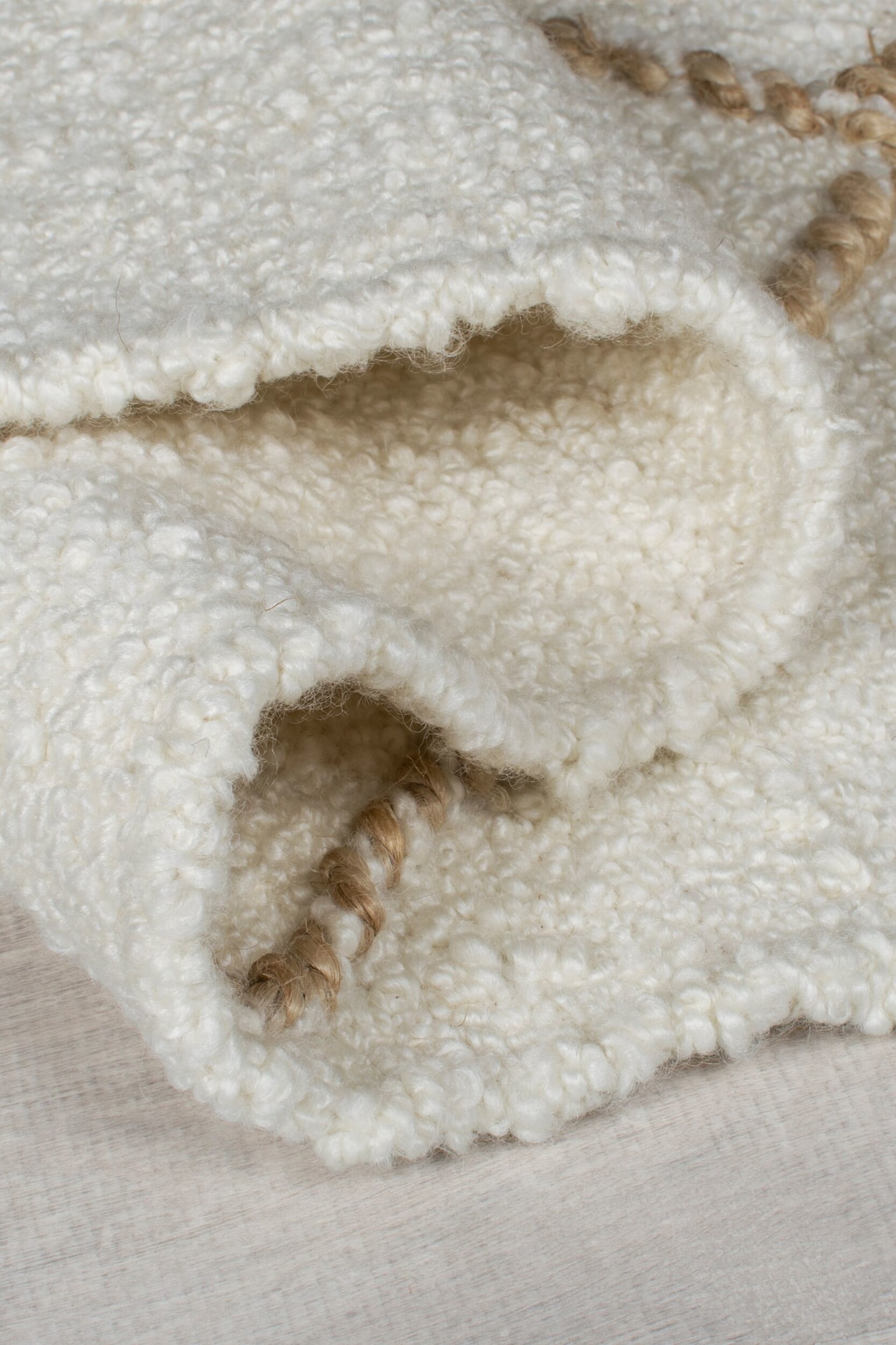 Asterix Linear Teppich Aus Baumwollmischung - Natürlich - 3