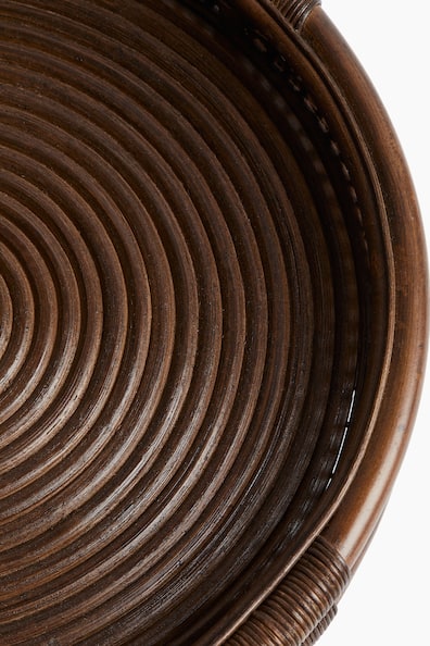 Brown Round Rattan Tray at H&M Home | H&M US