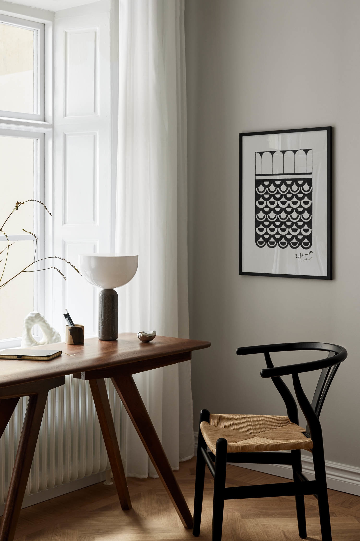 Ornament Of Scales Poster - Schwarz