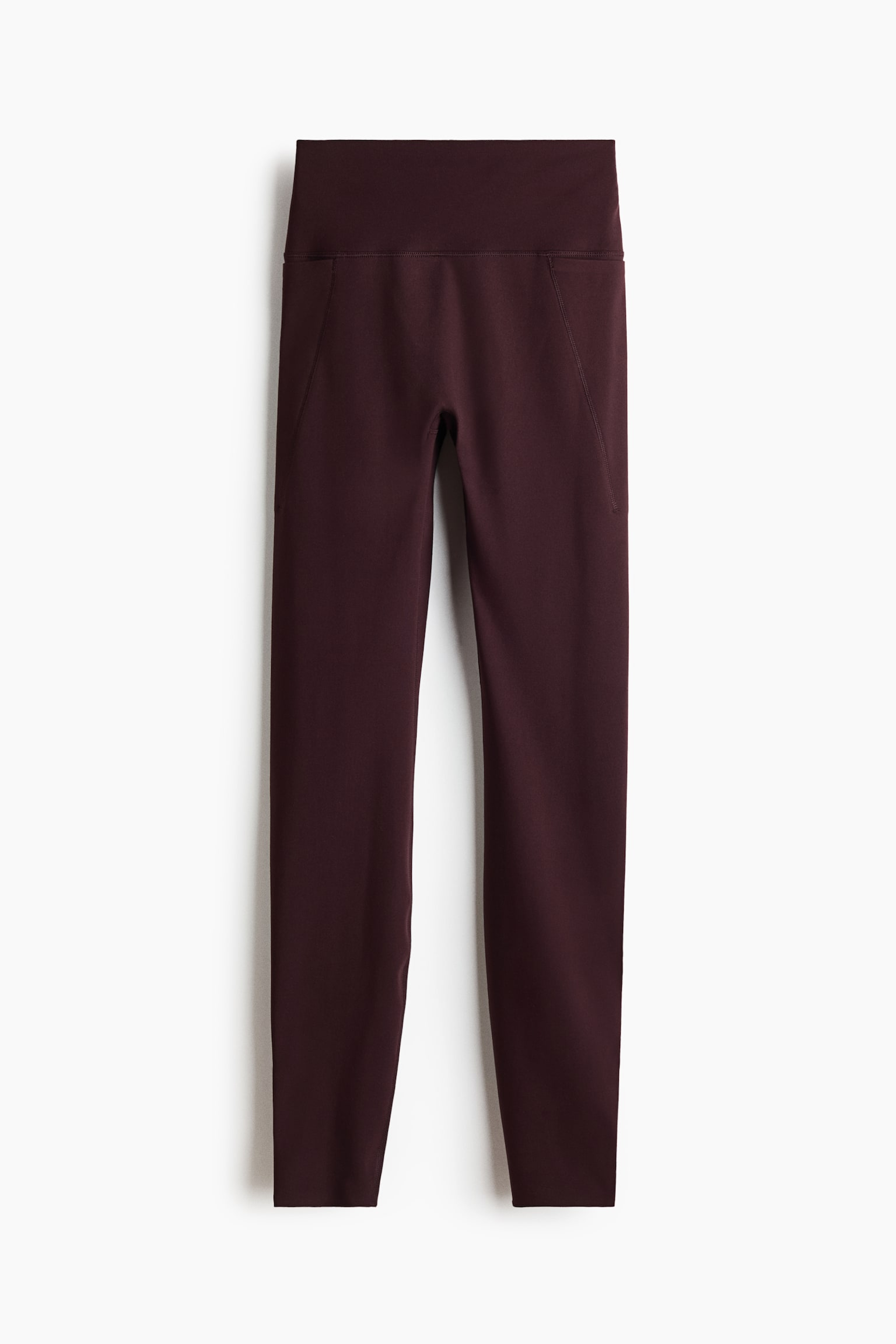 Pocket-Detail Sports Leggings with SoftMove™-Chocolate plum - 1