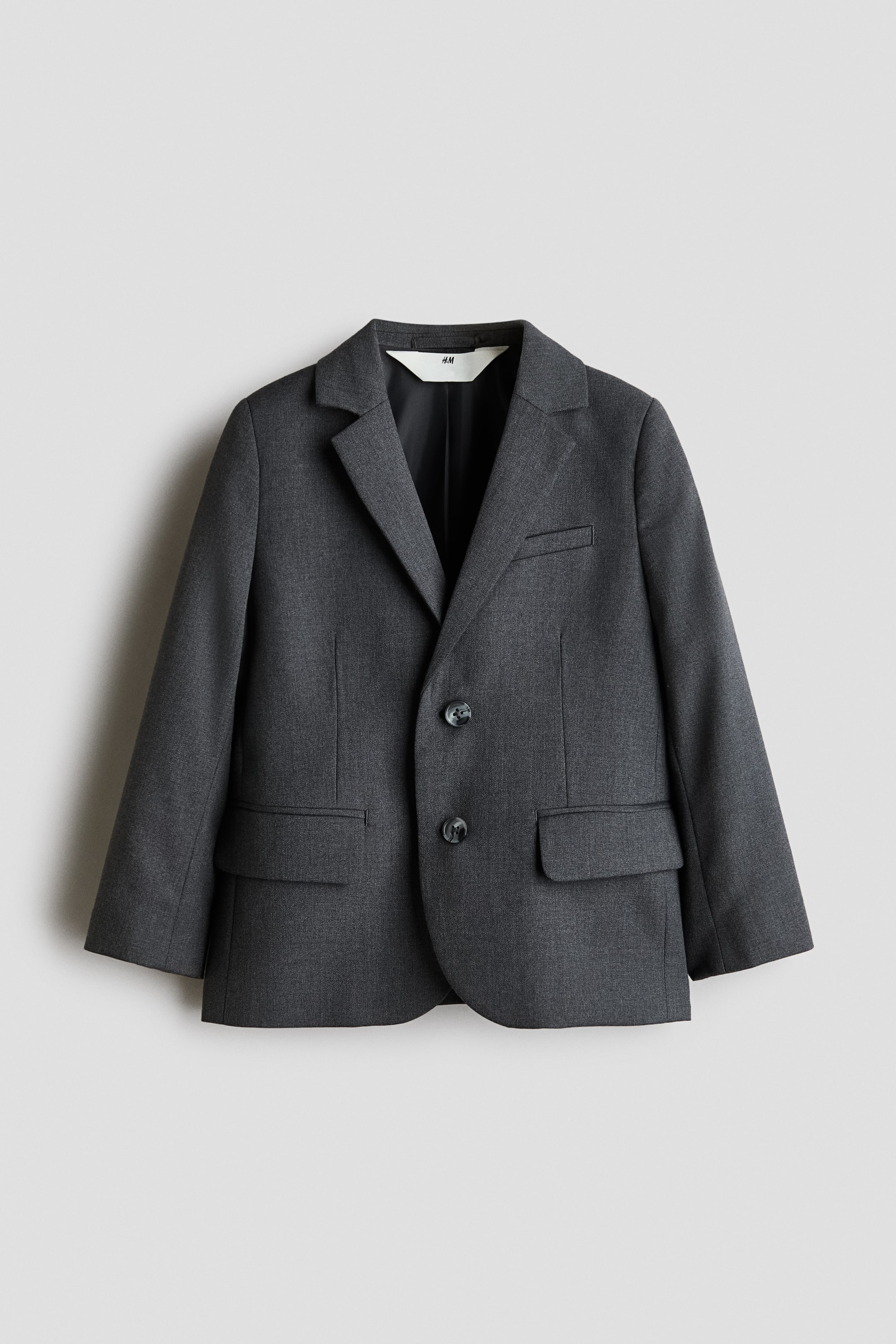 View larger image: Single-breasted jacket - Dark grey - Kids | H&M 1