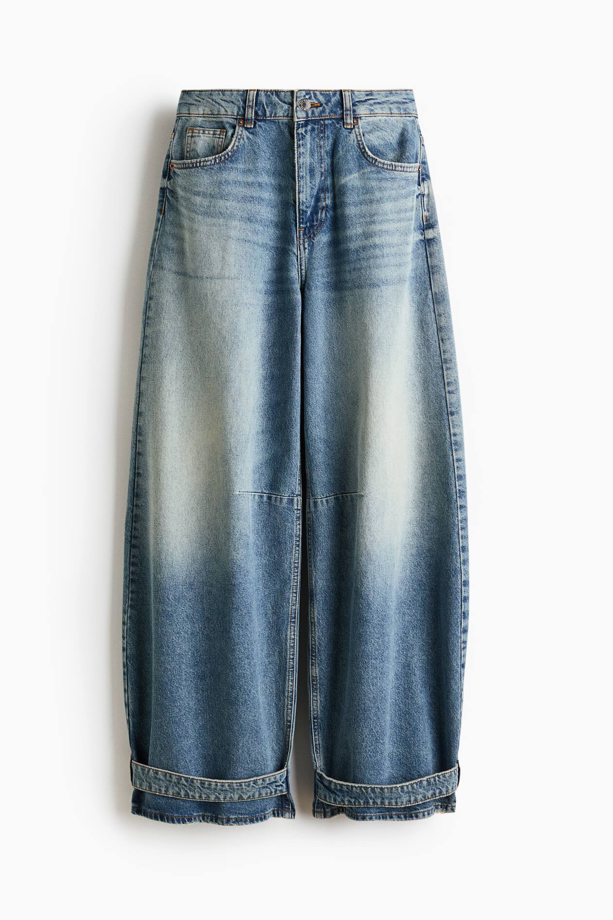 Barrel-Leg High-Waist Jeans