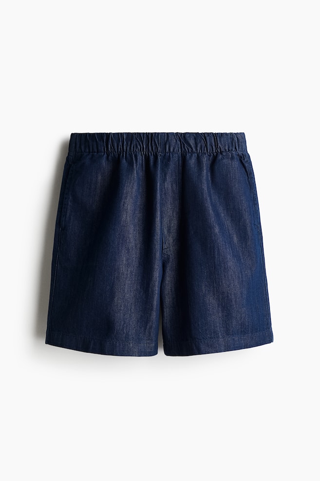 Baggy Denim shorts - Navy blue - 1