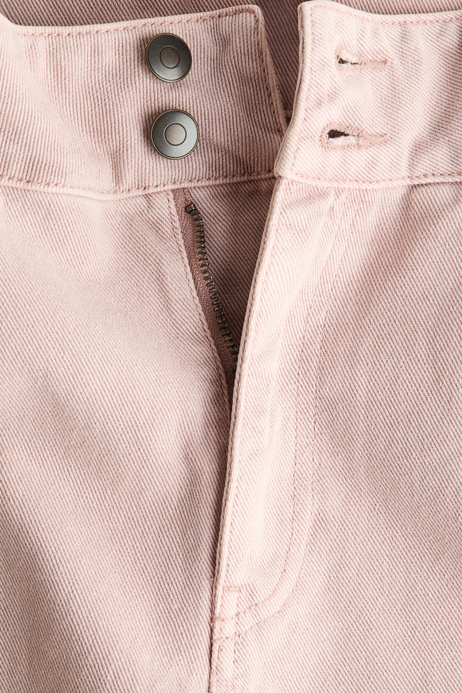 フレイドトリムデニム - パウダーピンク/デニムグレー - 3