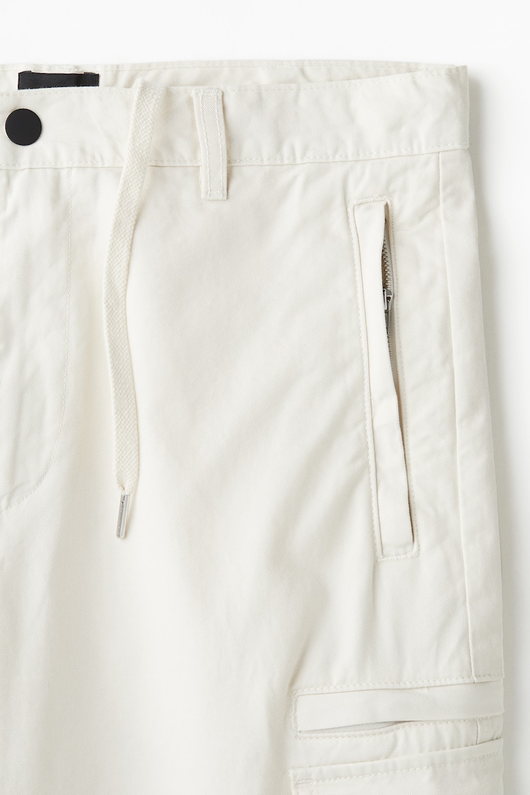Regular Fit twill cargo trousers