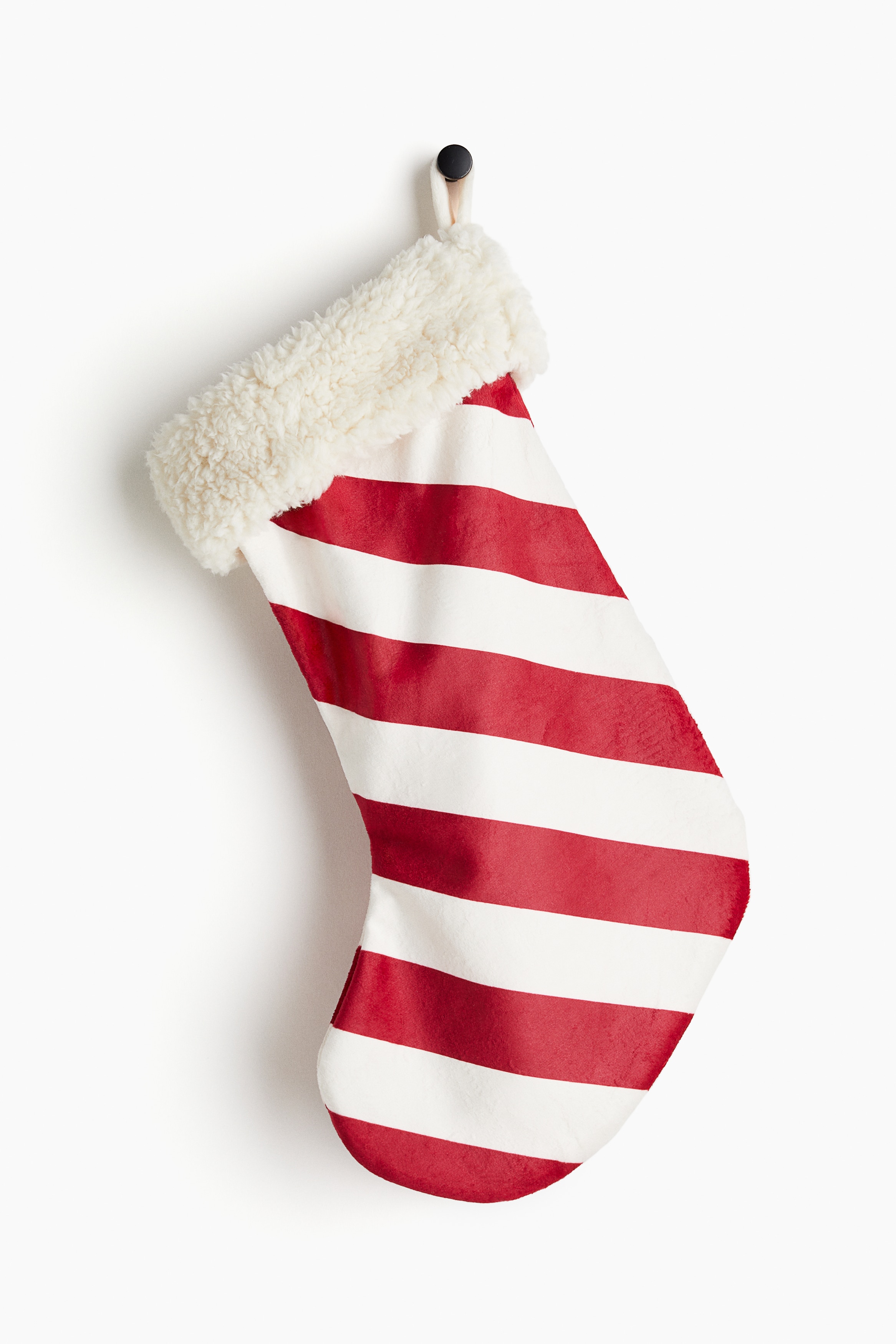 Striped Christmas Stocking - Red/striped