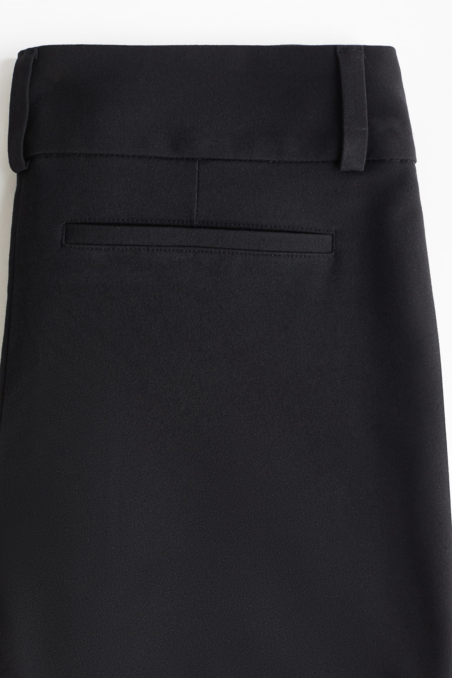 Flared tailored trousers - Black/Burgundy - 5