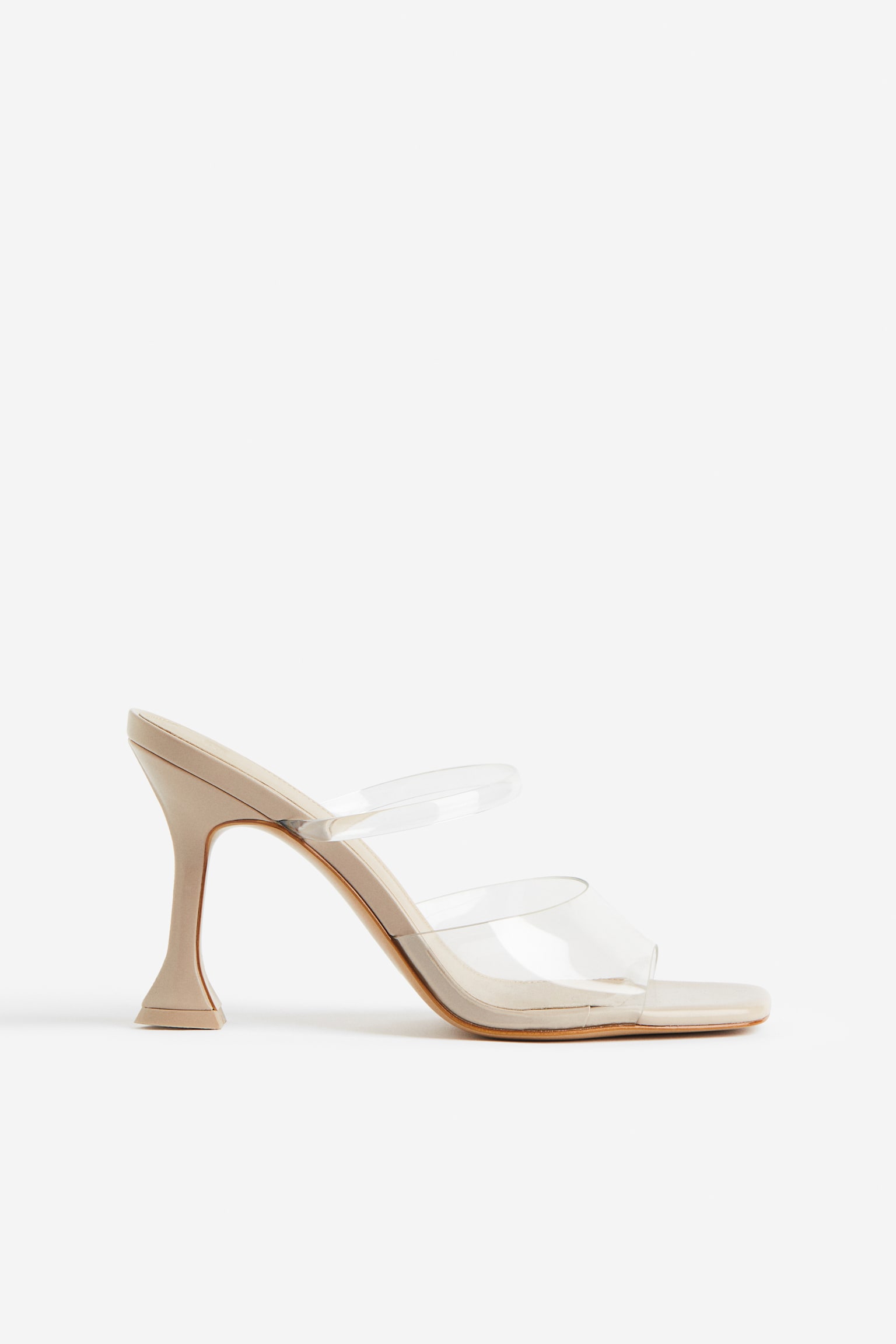 Heeled Sandals - Light beige/Transparent - 1