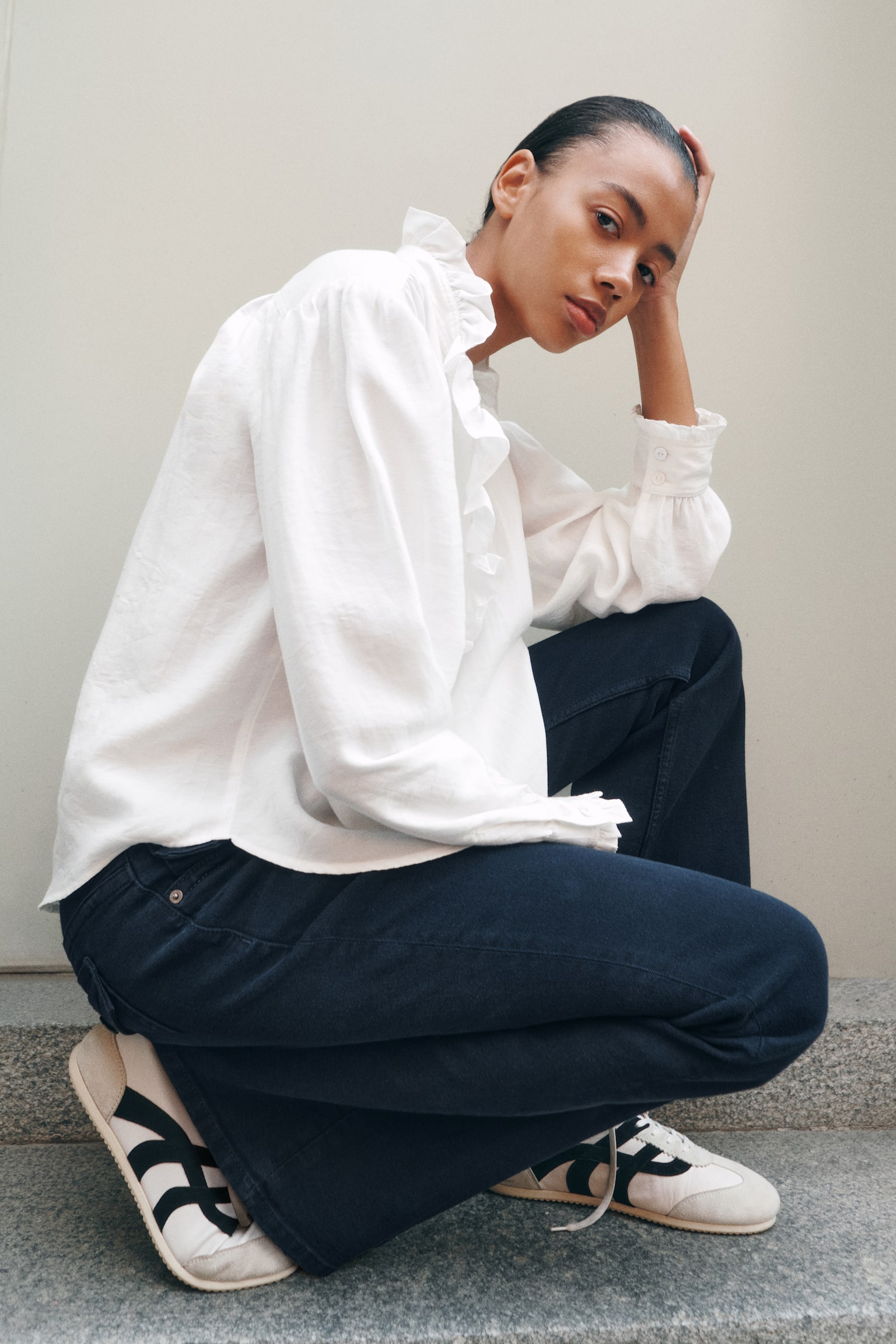 Flared Low Waist Jeans - Koyu kot mavisi/Koyu kot mavisi/Koyu kot mavisi/Açık kot mavisi - 1
