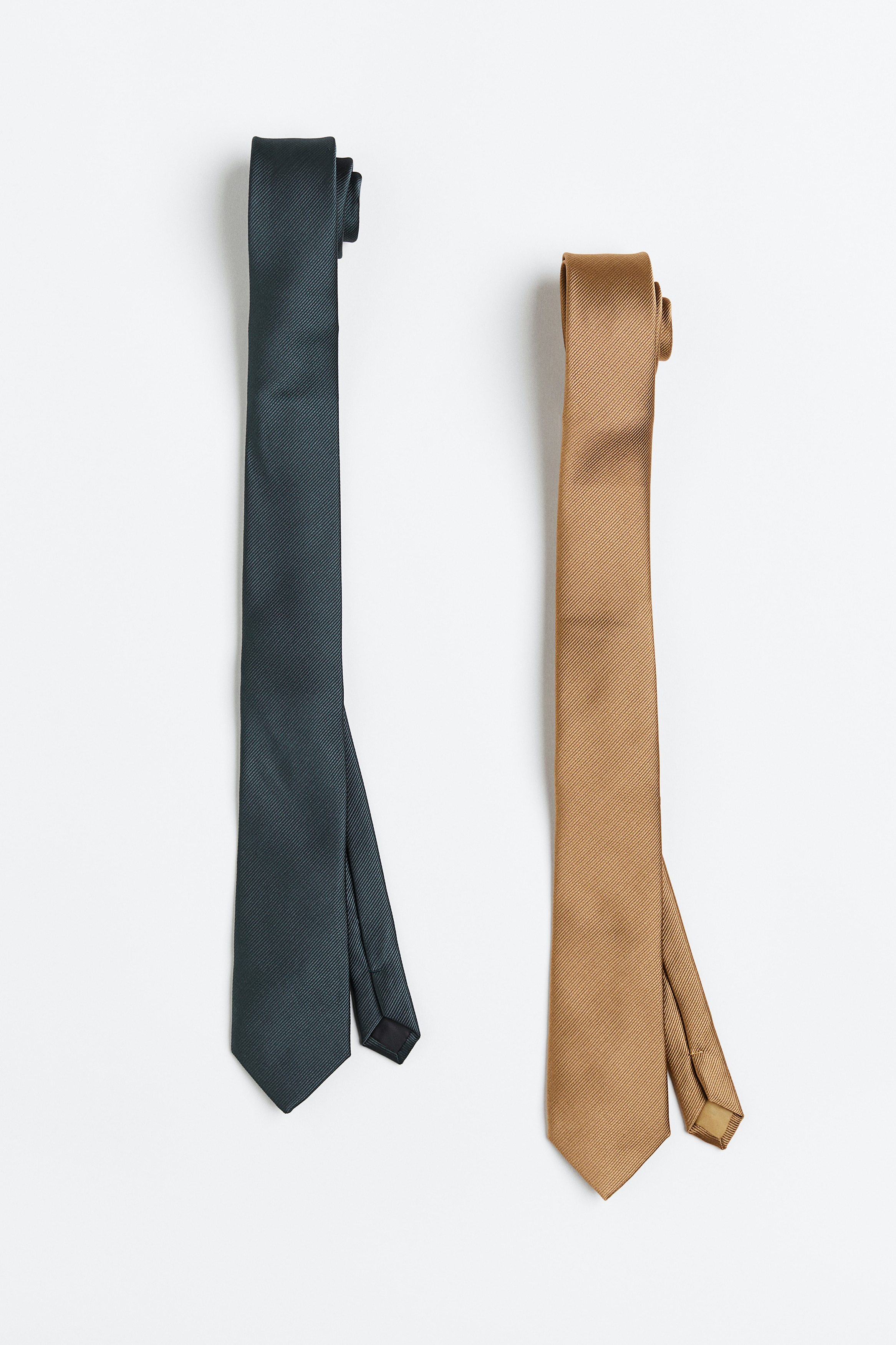 men blue 2 pack ties h&m