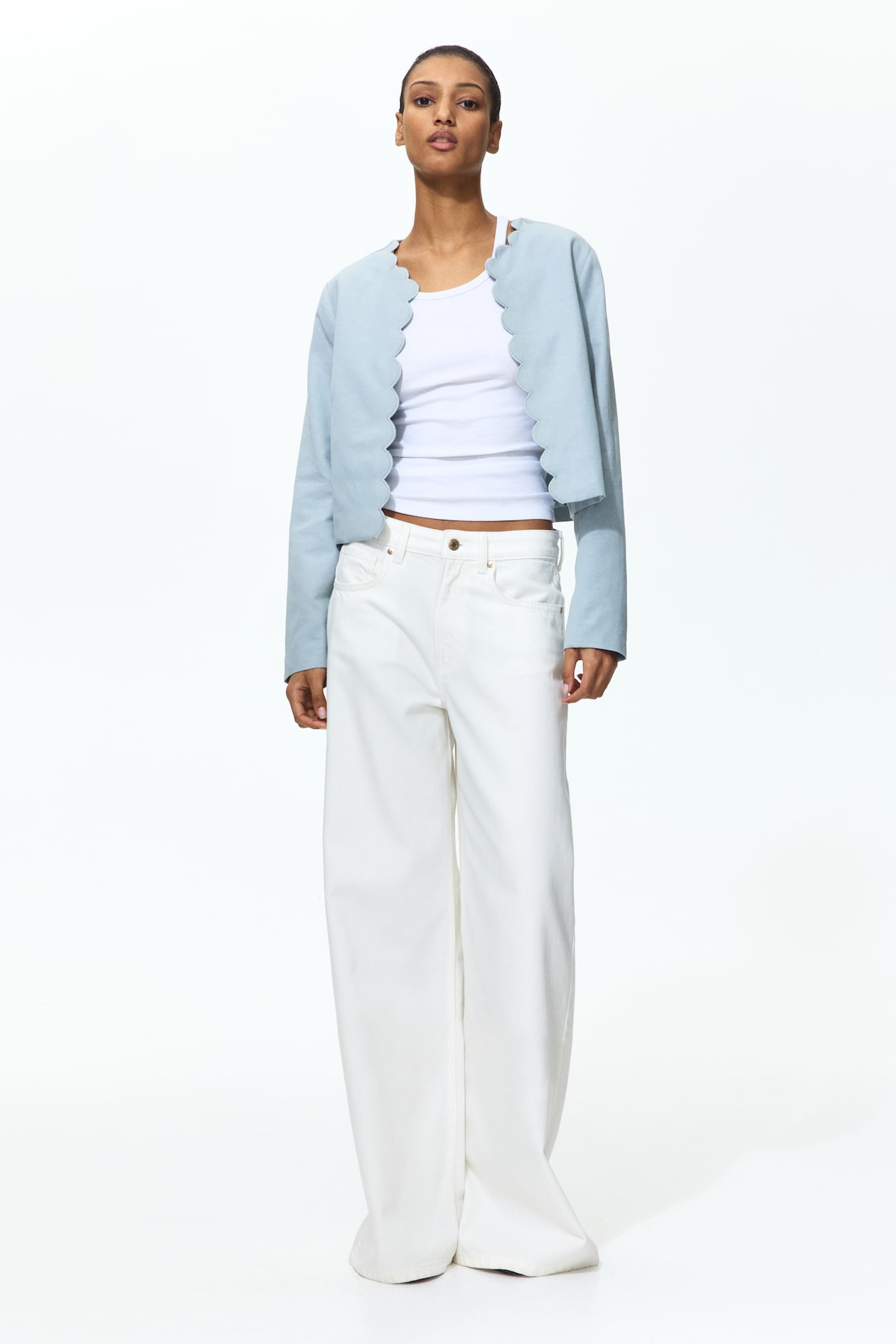 Scalloped-Edge Jacket