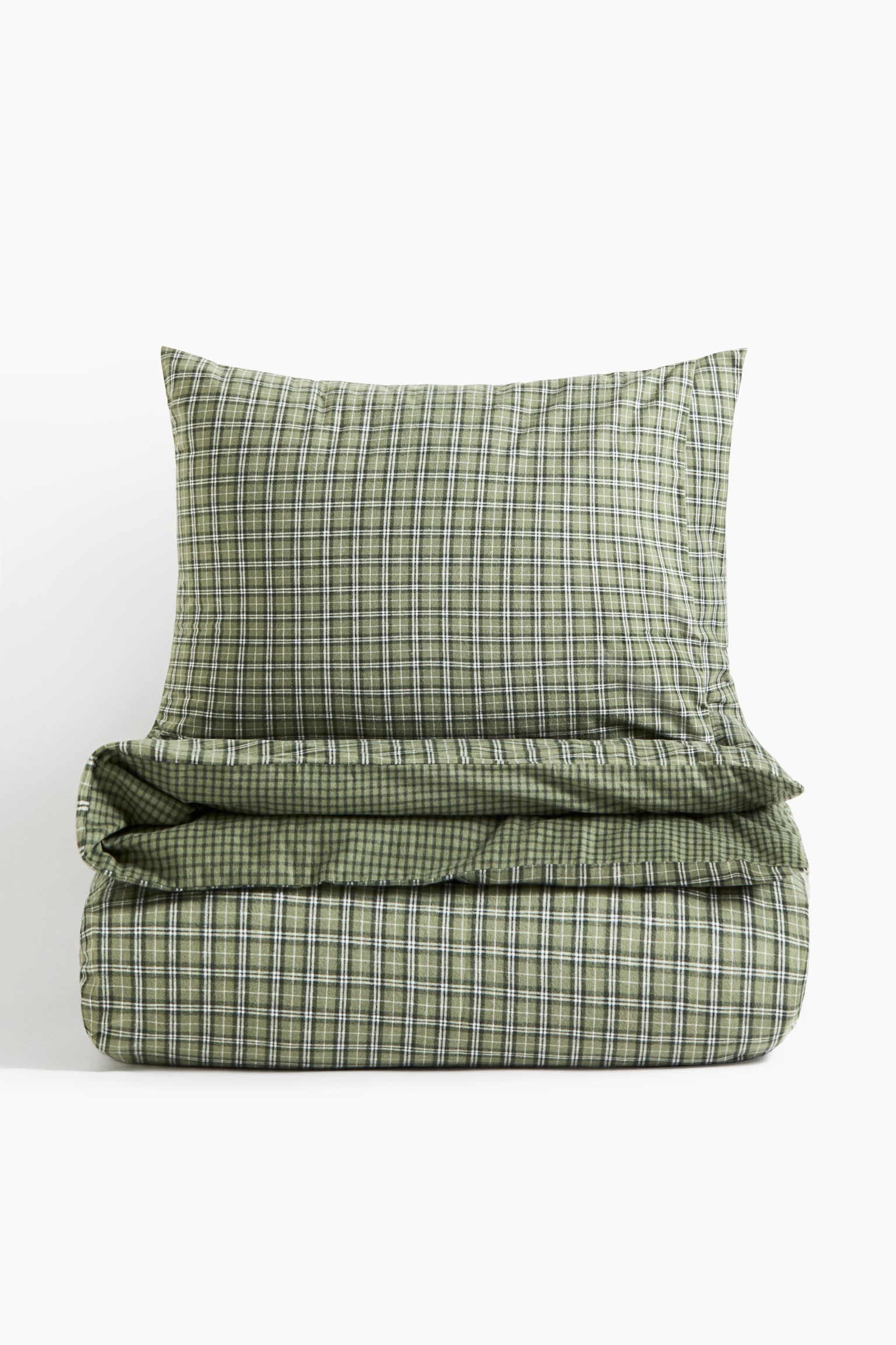 Flannel double/king duvet cover set - 1