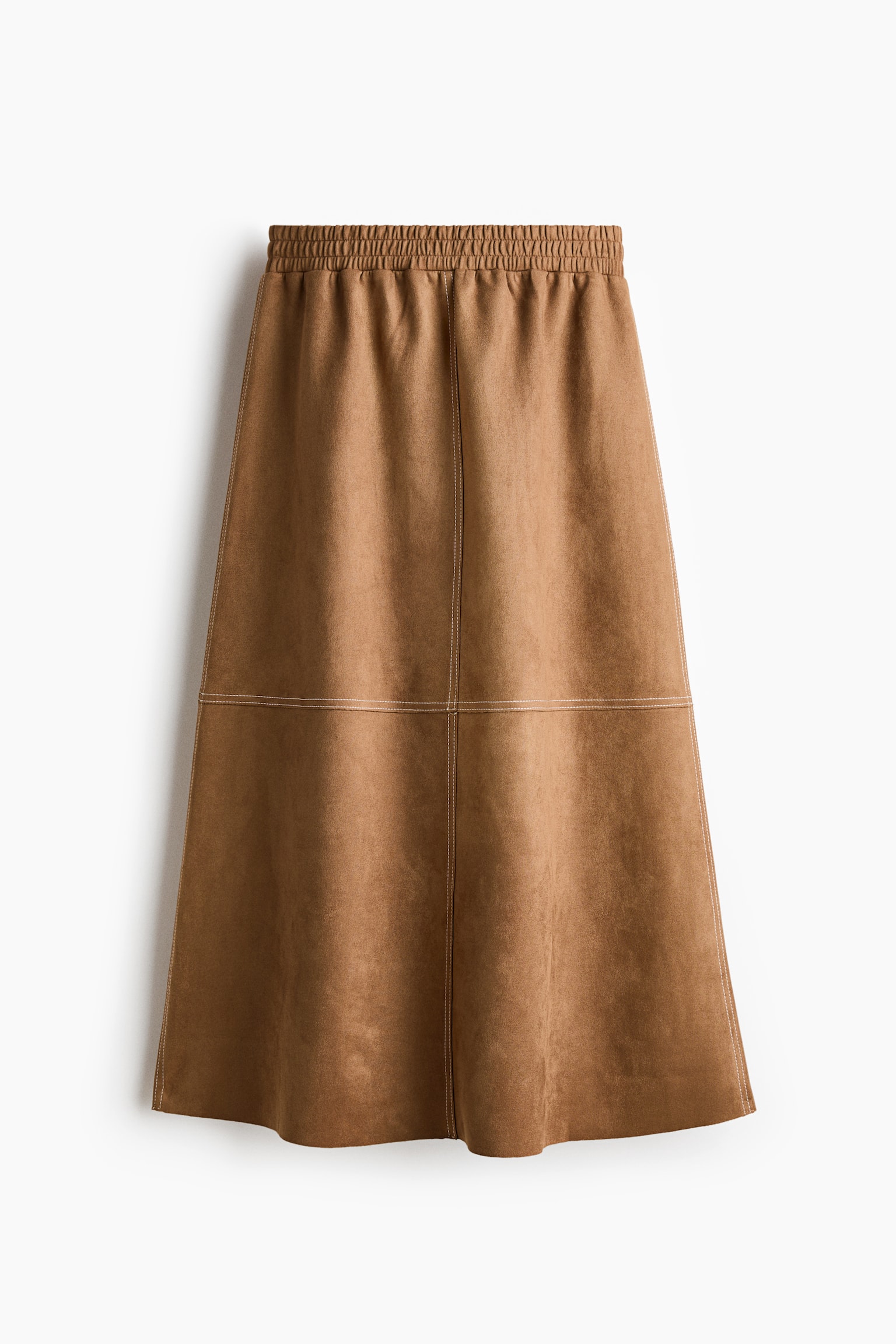 Midi skirt - Dark beige