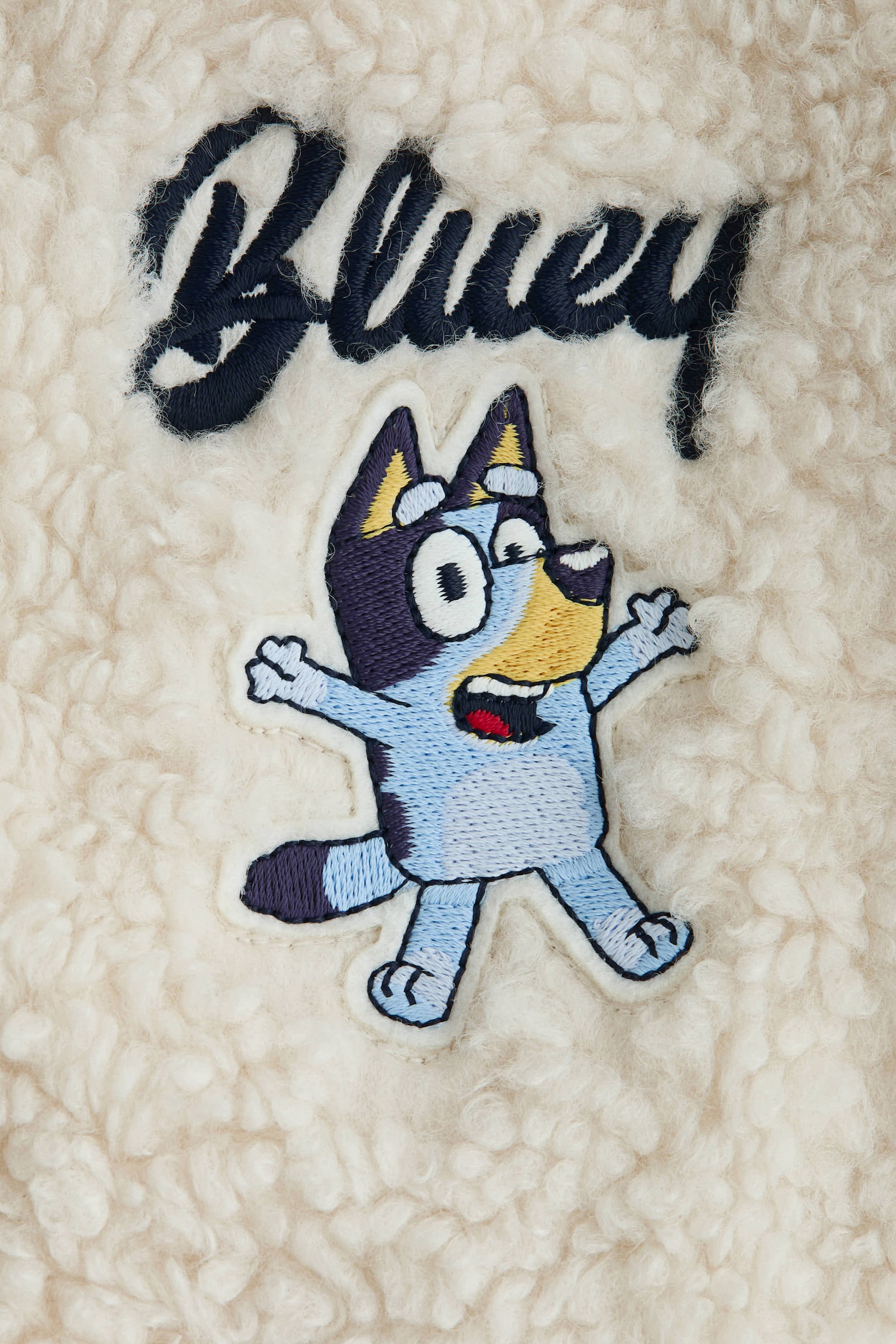 Teddy baseball jacket - Crema/Bluey - 2