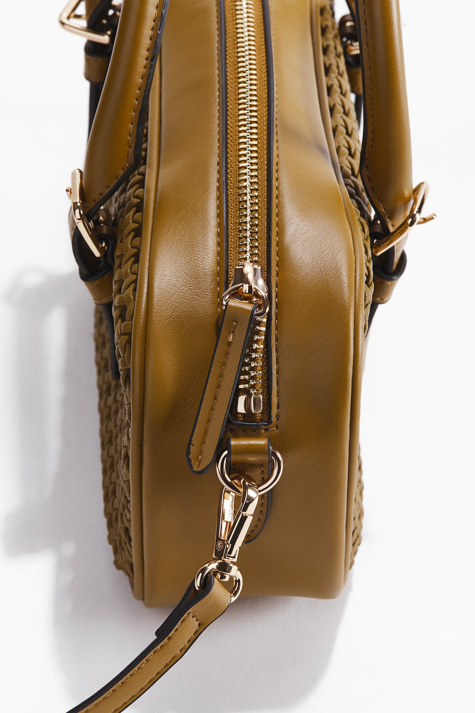 Crossbody bag - Olive green/Dark brown - 5