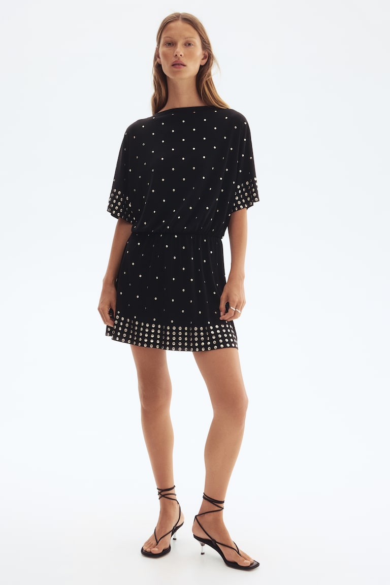 Studded Dress - Black
