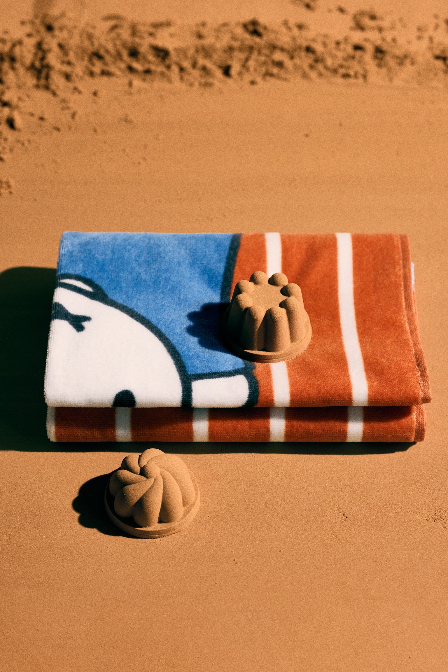 Print-motif terry bath towel - 2