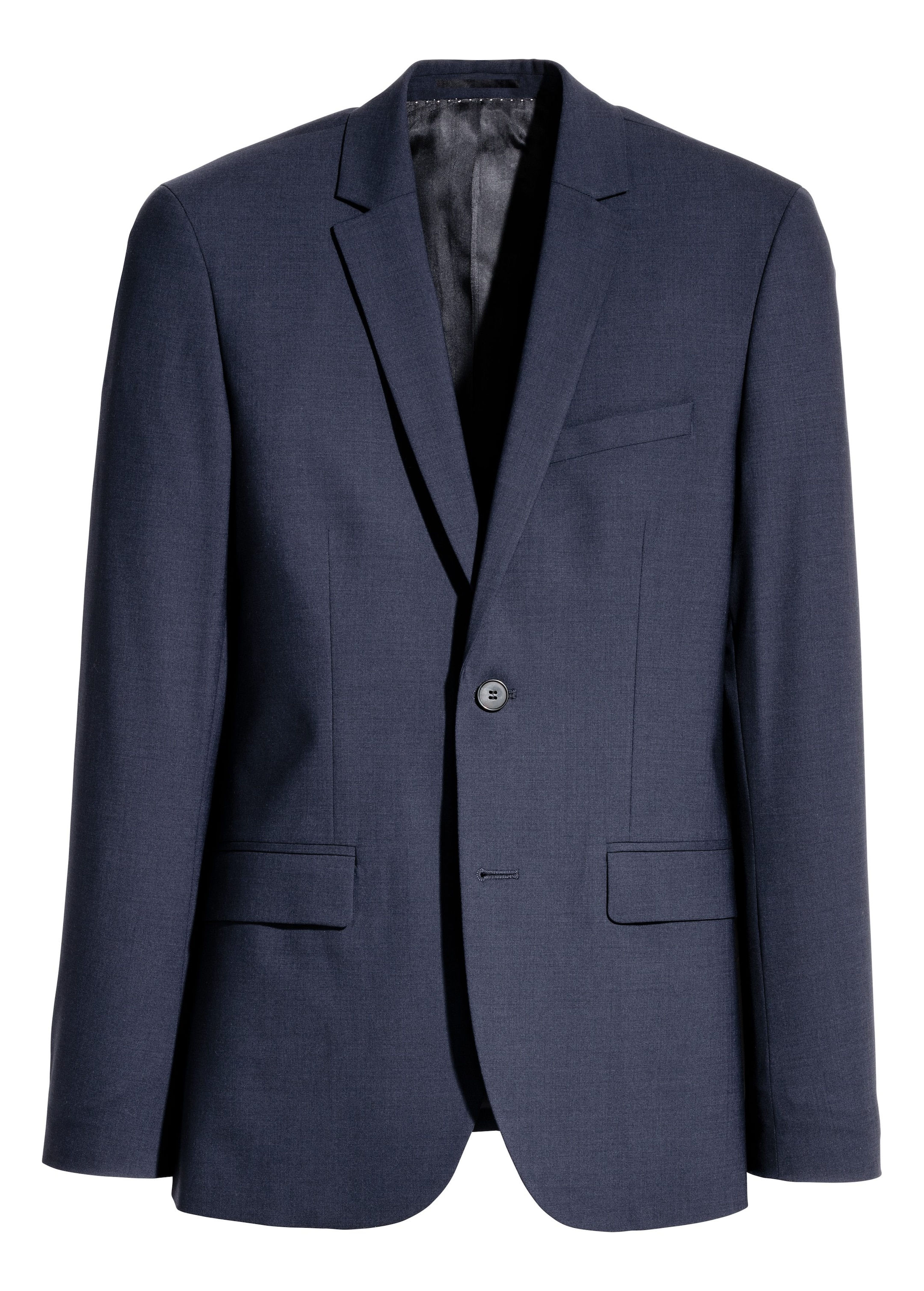 Vis større bilde: Ullblazer Skinny fit - Mørk blå - Men | H&M NO 1