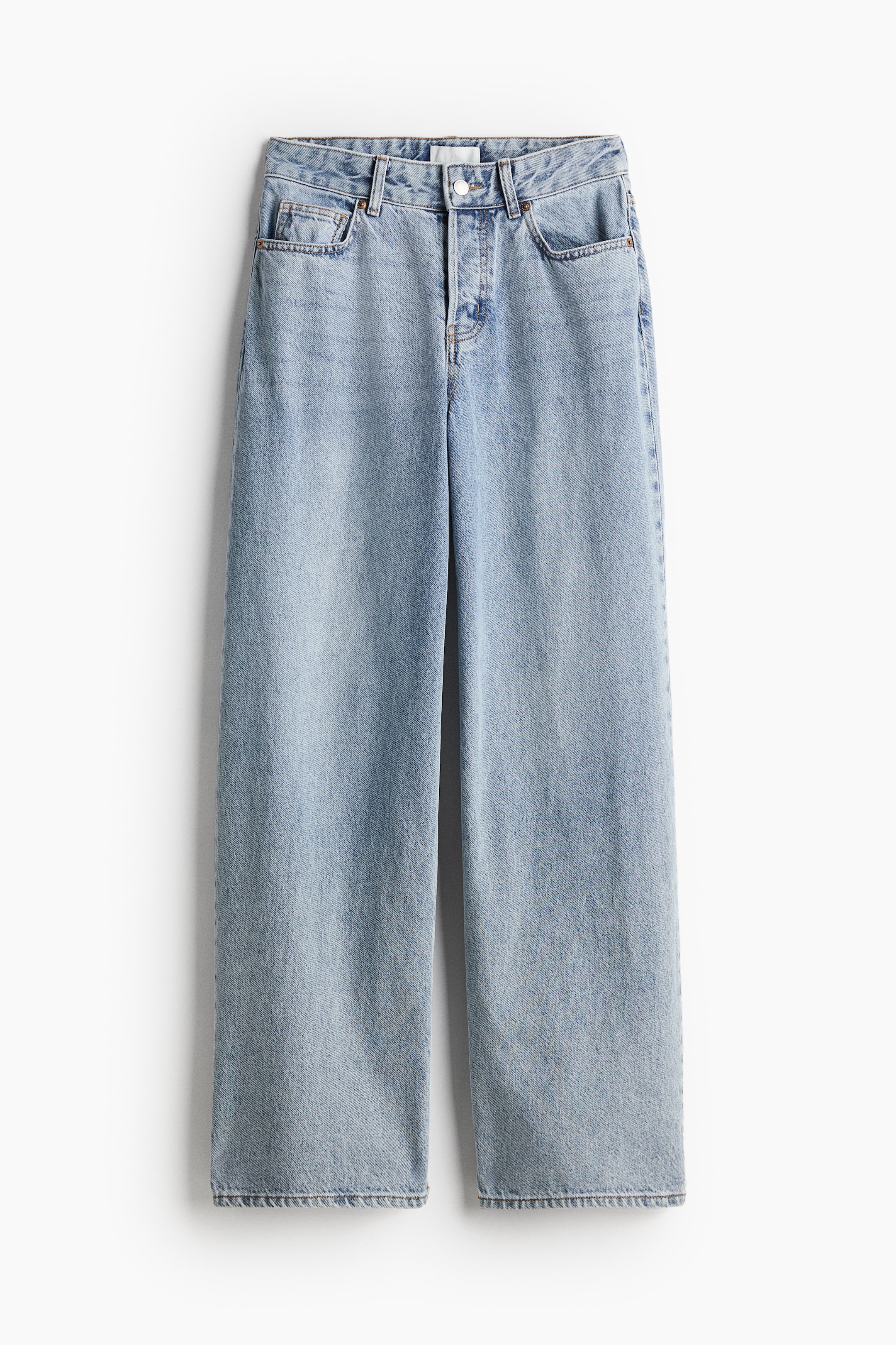 Wide jeans - Light denim blue - Ladies | H&M GB 7