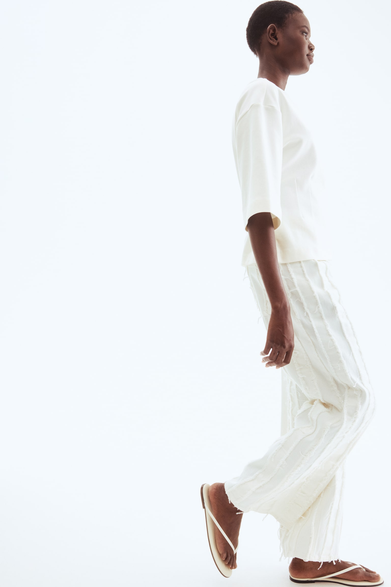 Daralan Belli İnterlok Üst - Beyaz/Koyu kahverengi - 6