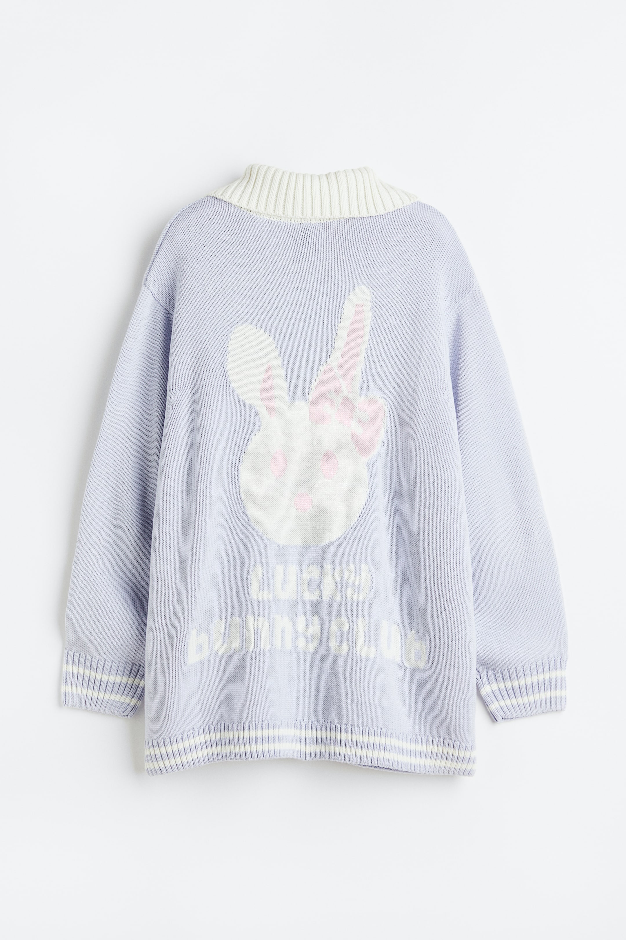 拡大画像を表示: オーバーサイズ 襟付きカーディガン - ライトブルー／バニー - レディース | H&M JP 3