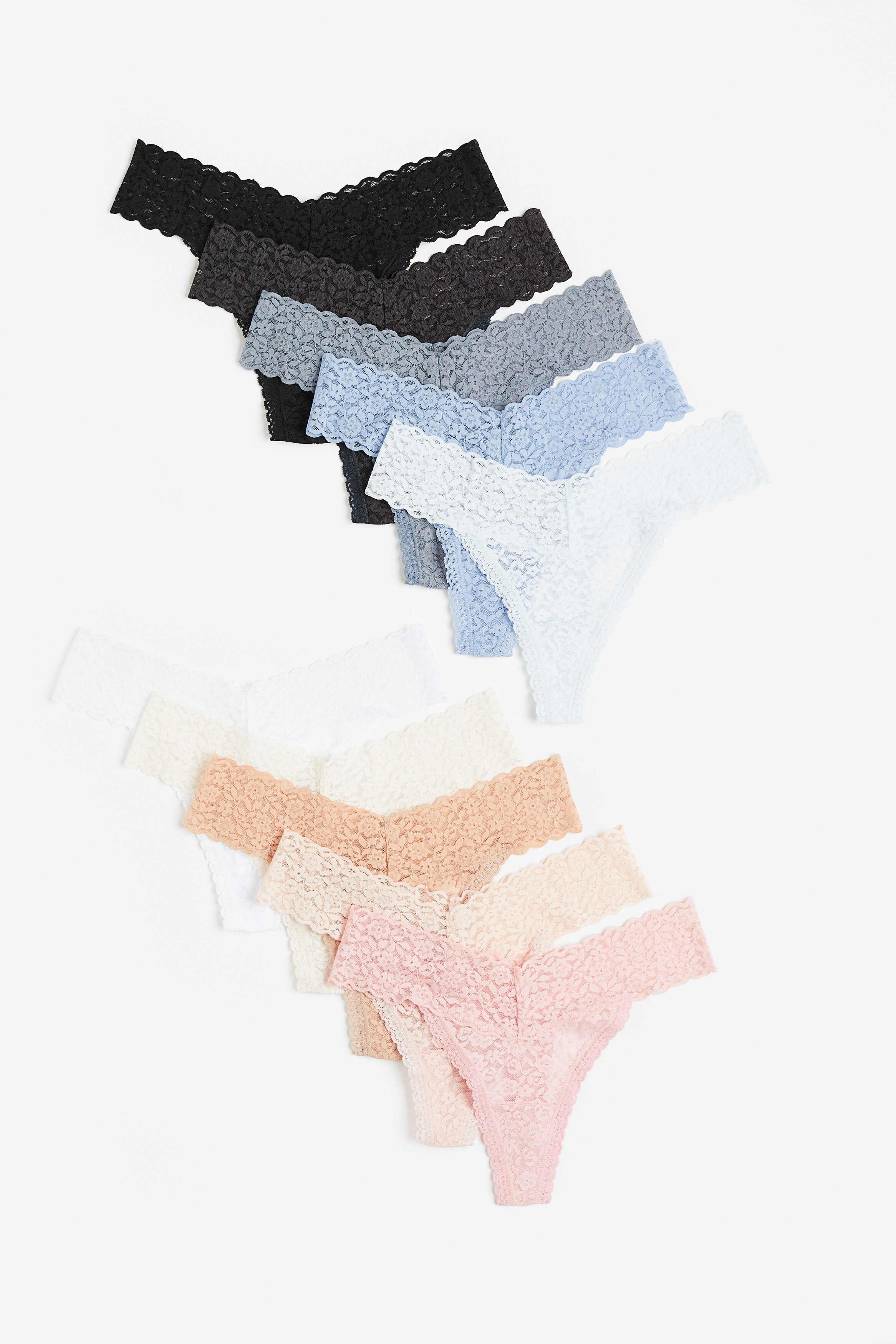 10-pack lace thong briefs from H&M - $39.99
