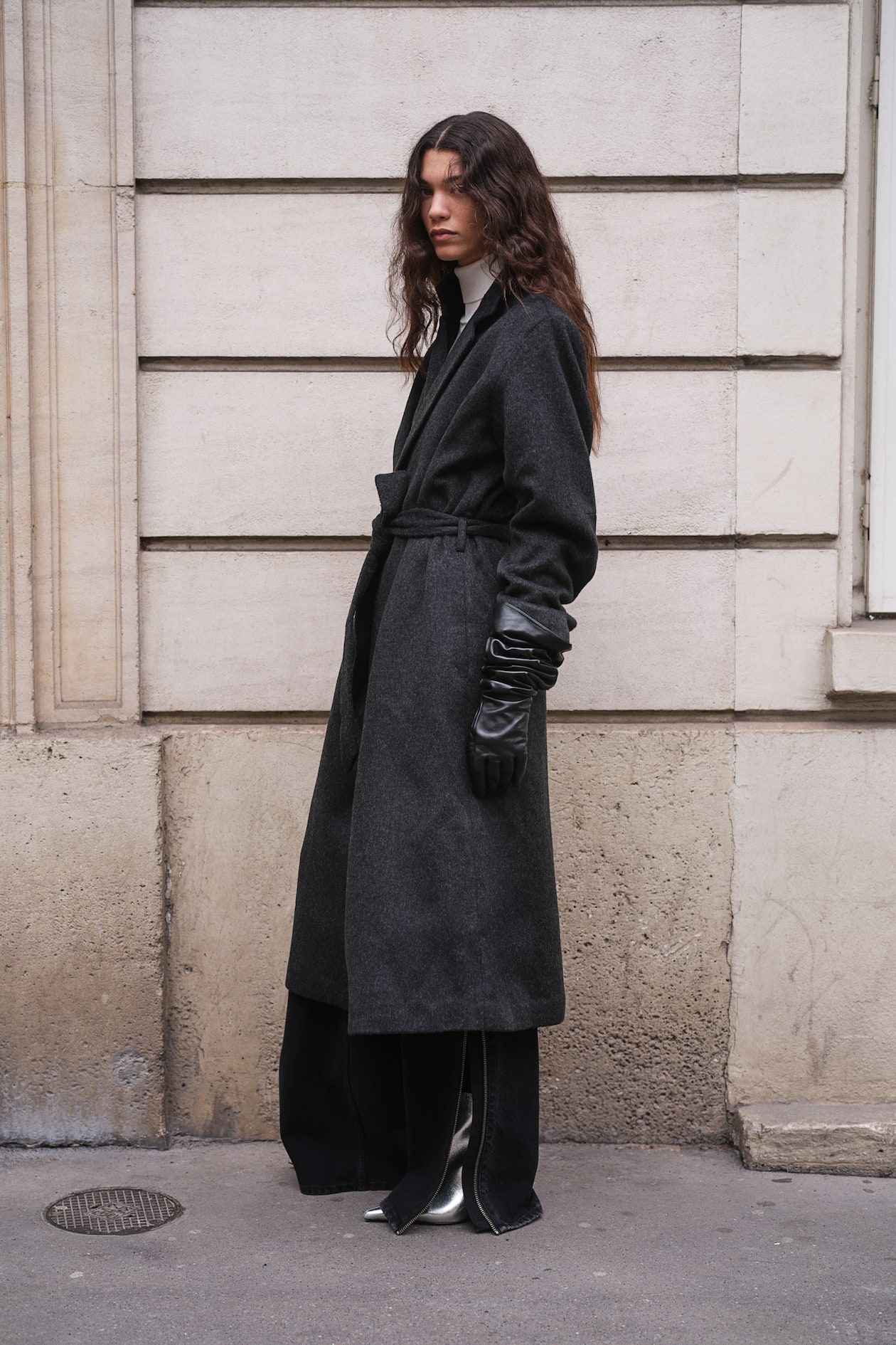 Manteau Laine Femme Manteau Mi Long Ceinture Femme Manteau Avec