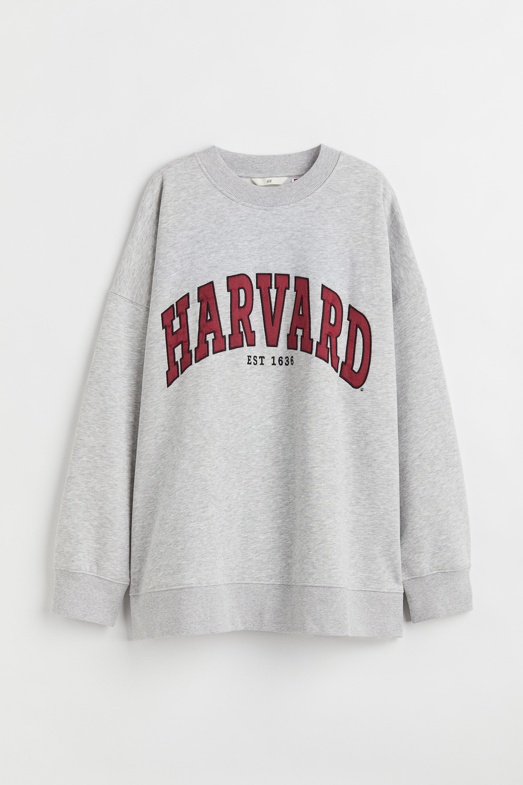 Größeres Bild anzeigen: Sweatshirt mit Print - Hellgraumeliert/Harvard - Ladies | H&M AT 1