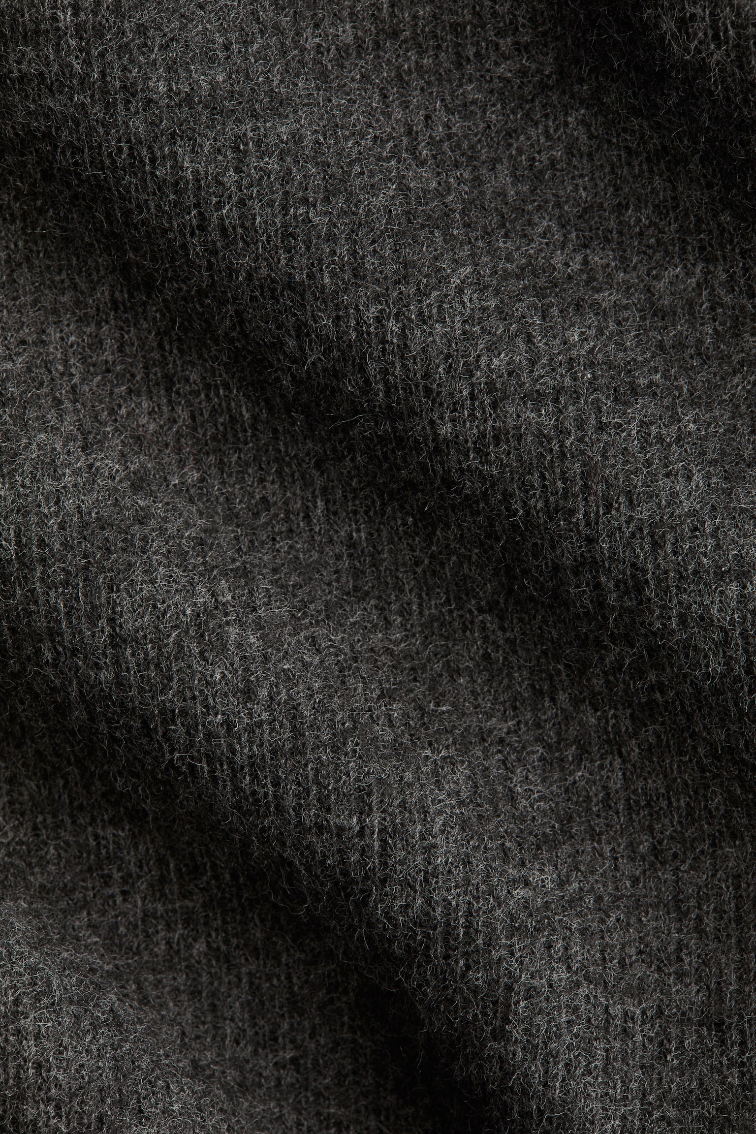 Женский топ H&M Knit Top, цвет: Тёмный серый меланжевый — фото 2
