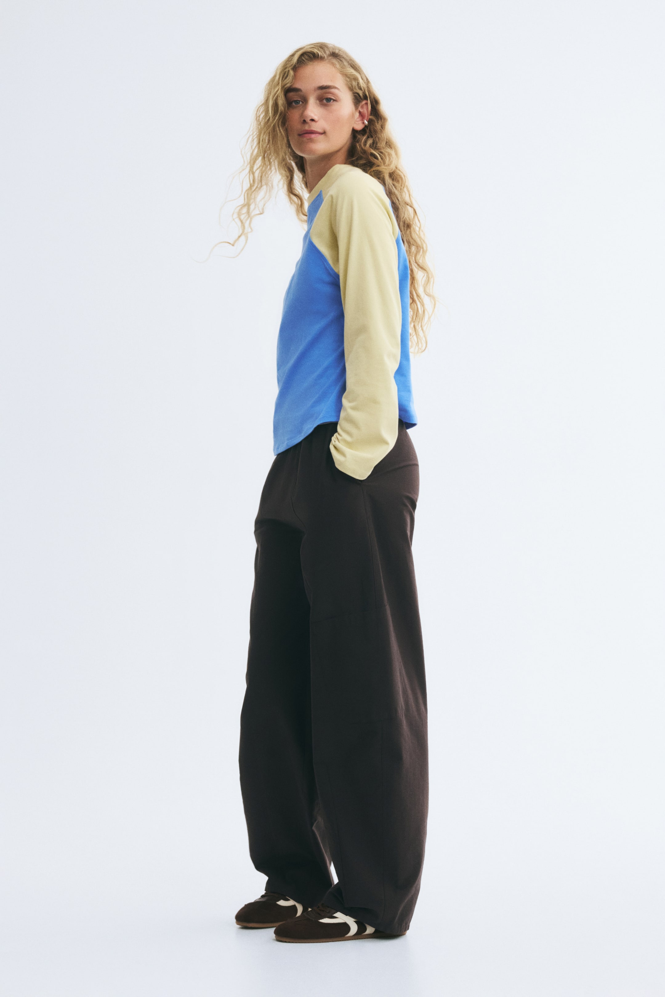 Raglan-Sleeved Cotton Top