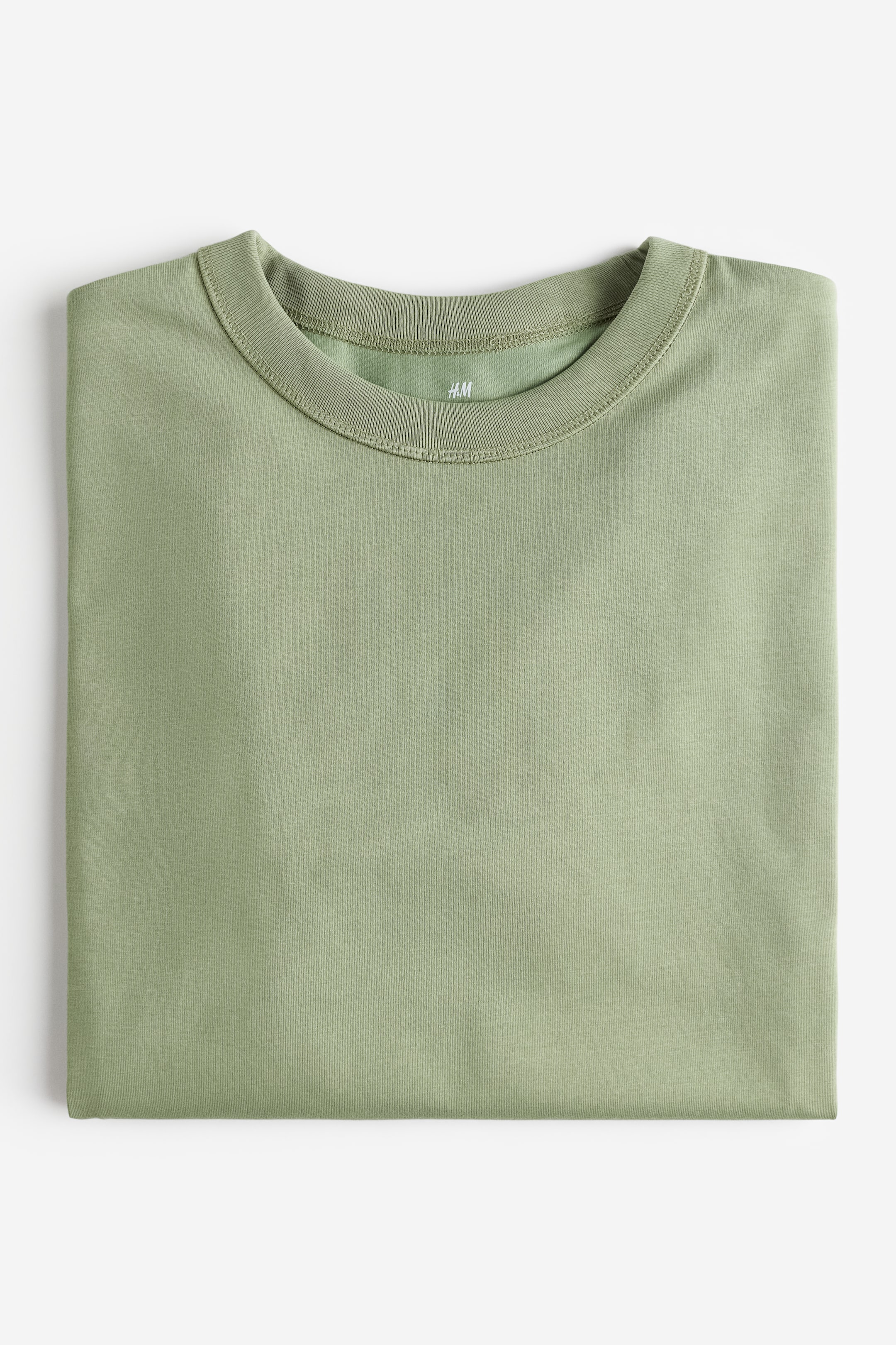 COOLMAX® Loose Fit T-shirt - Round Neck - Short sleeve - Green - Men ...