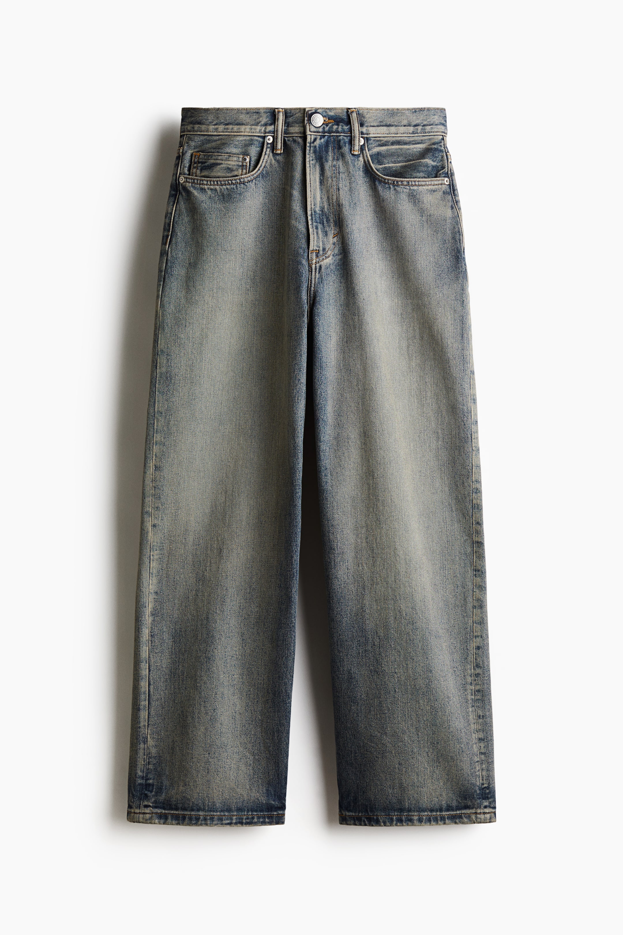 Baggy Jeans - Dark denim blue - Men | H&M GB 7