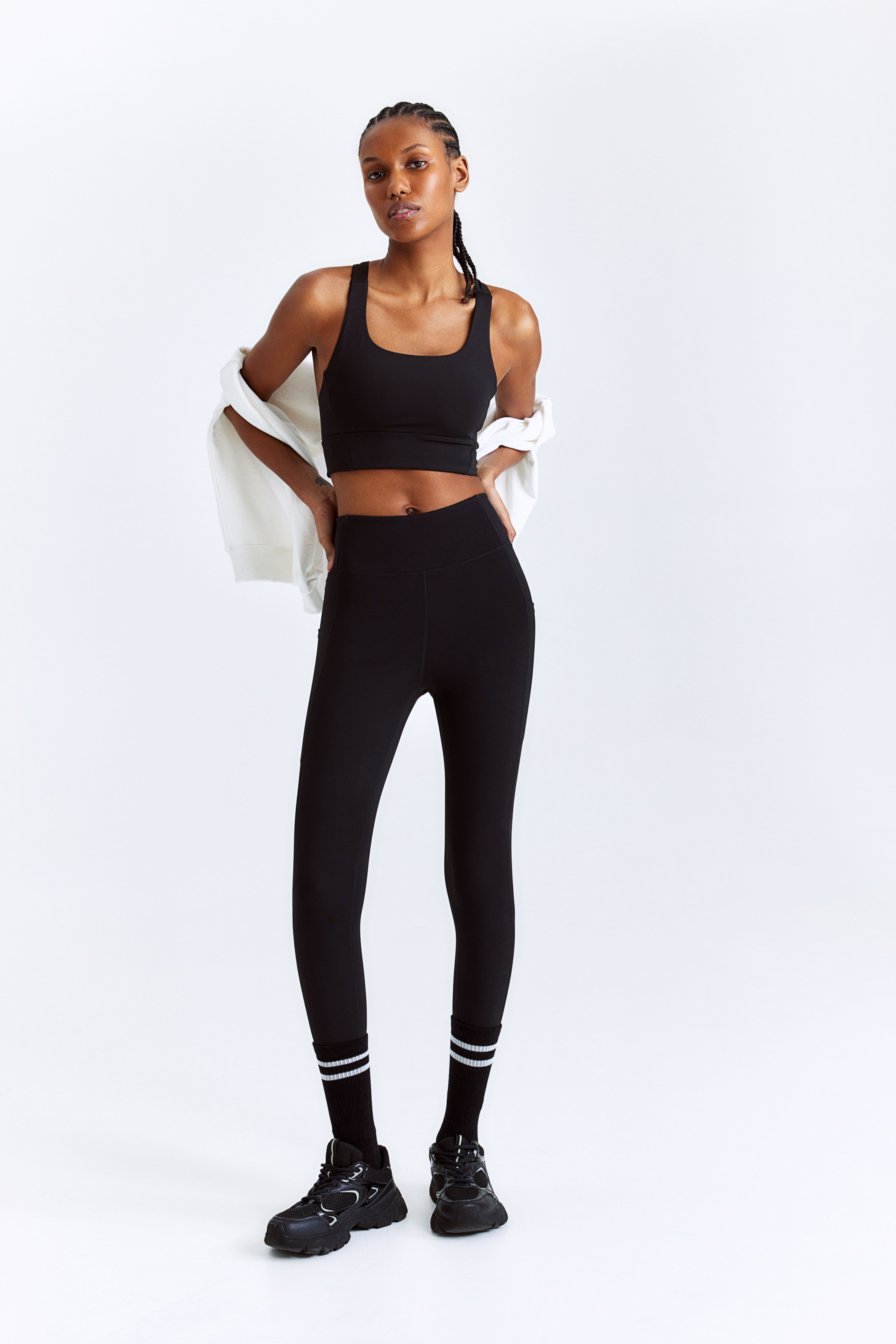 H and m running leggings best sale