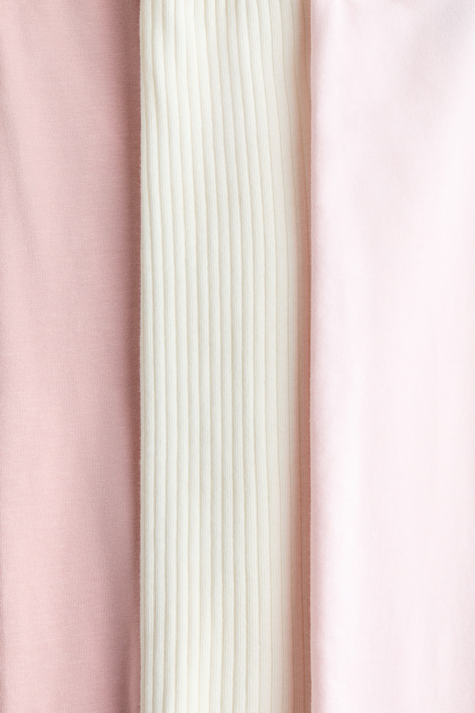 מארז 3 זוגות מכנסי טייץ מג'רזי כותנה - ורוד בהיר/קרם/ירוק בהיר/סגול/ורוד/ורוד/לבבות/שחור - 2