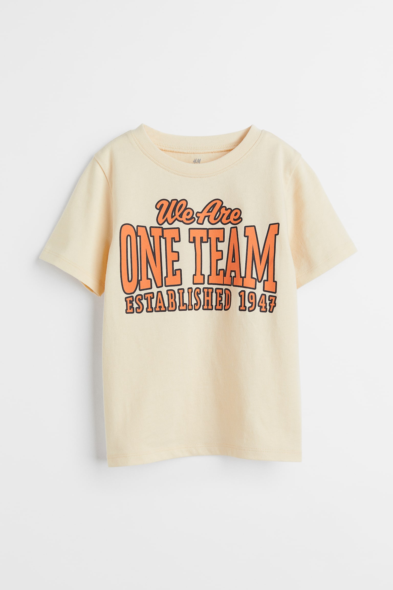 Cotton Tee - Light yellow/One Team/Natural white/Dinosaurs - 1