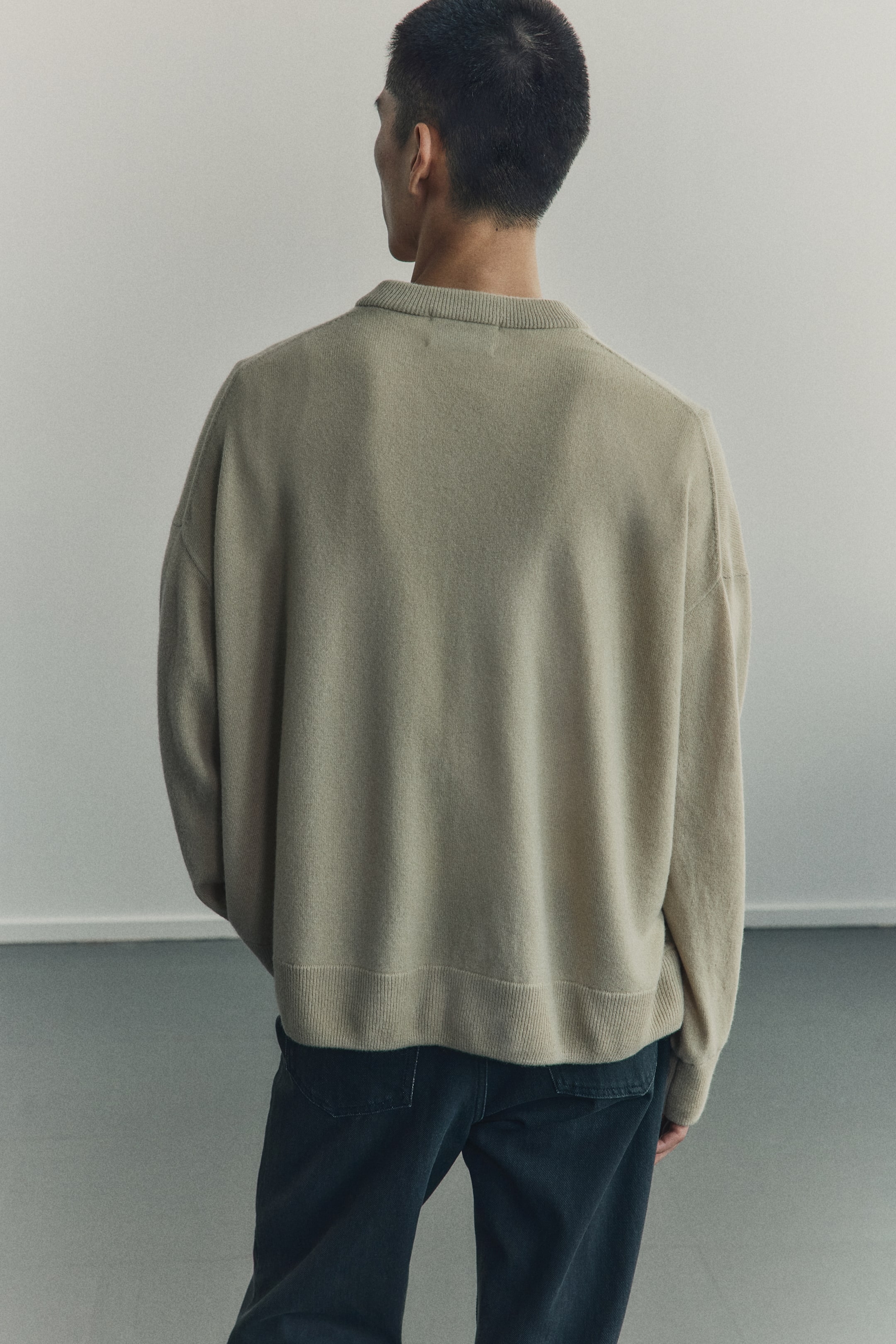 Prikaži veću sliku: Džemper od kašmira Loose Fit - Bež - Men | H&M RS 4