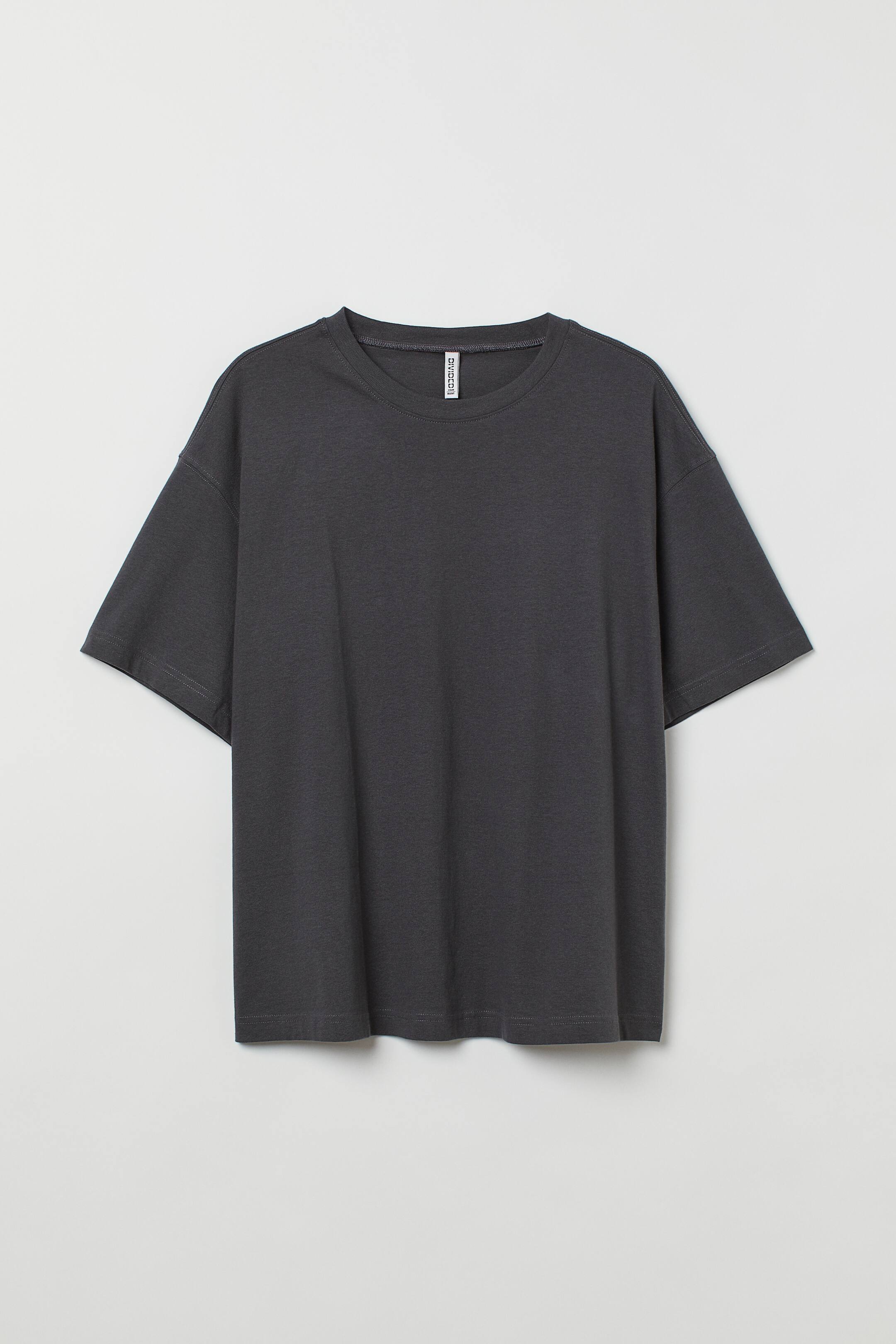 查看大圖: H&M+ 加大碼棉質T恤 - 深灰色 - Ladies | H&M 1