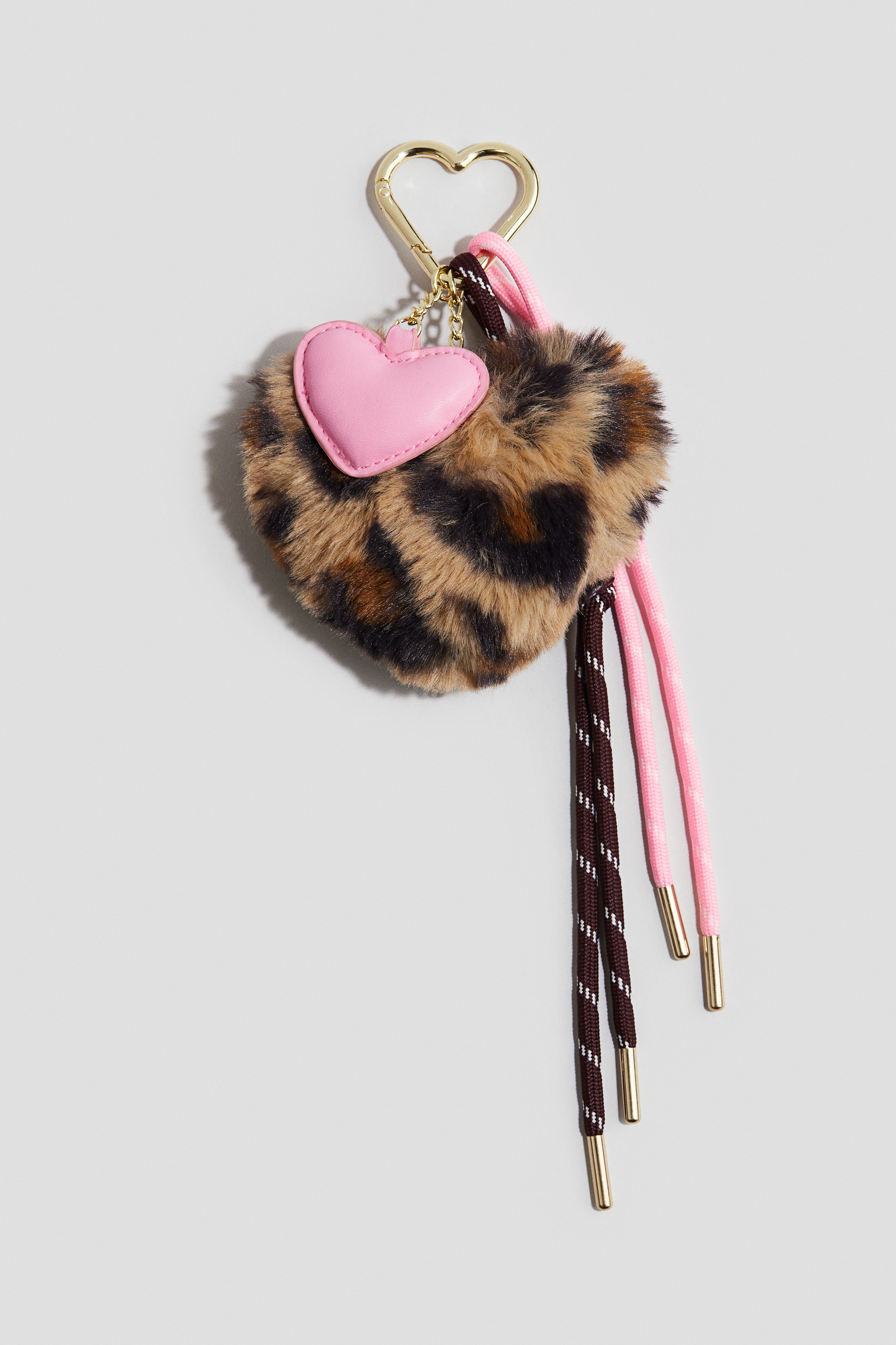 Bag Charm - Pink/Leopard print/Brown/Dog/Silver colour/Heart/Beige/Soccer ball/Pink/Unicorn