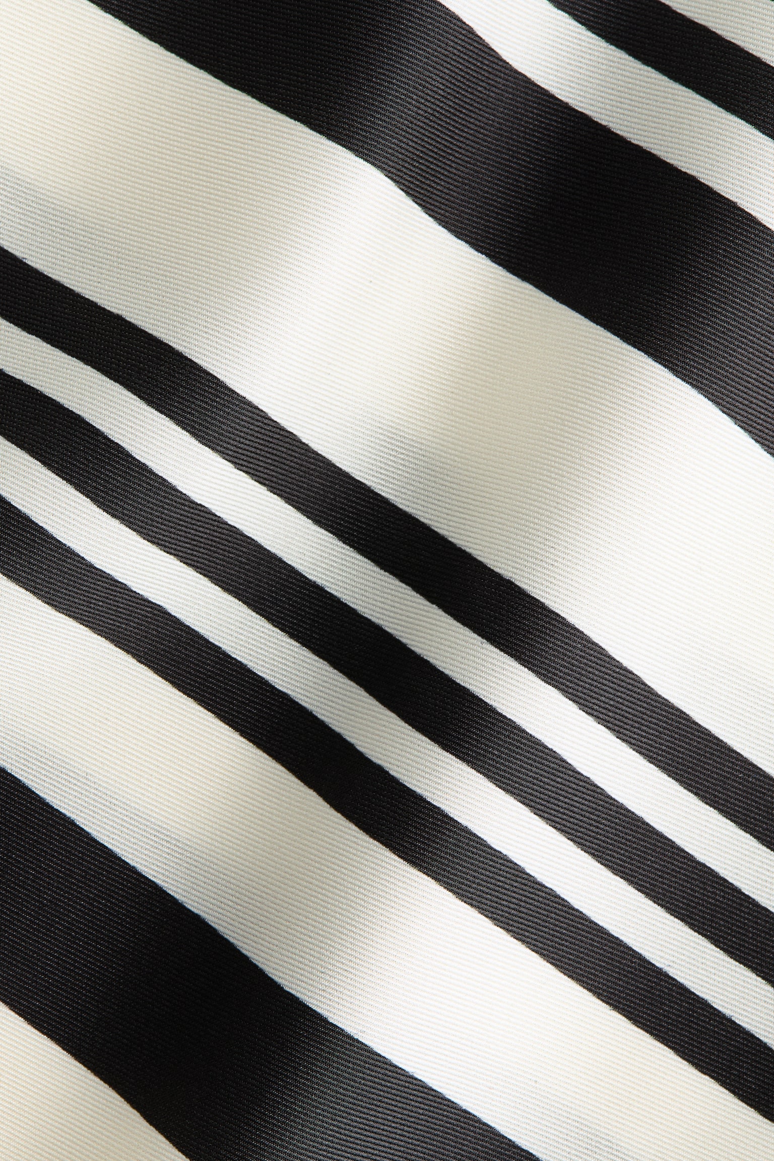 Scarf-Look One-Shoulder Top - Cream/striped - 5