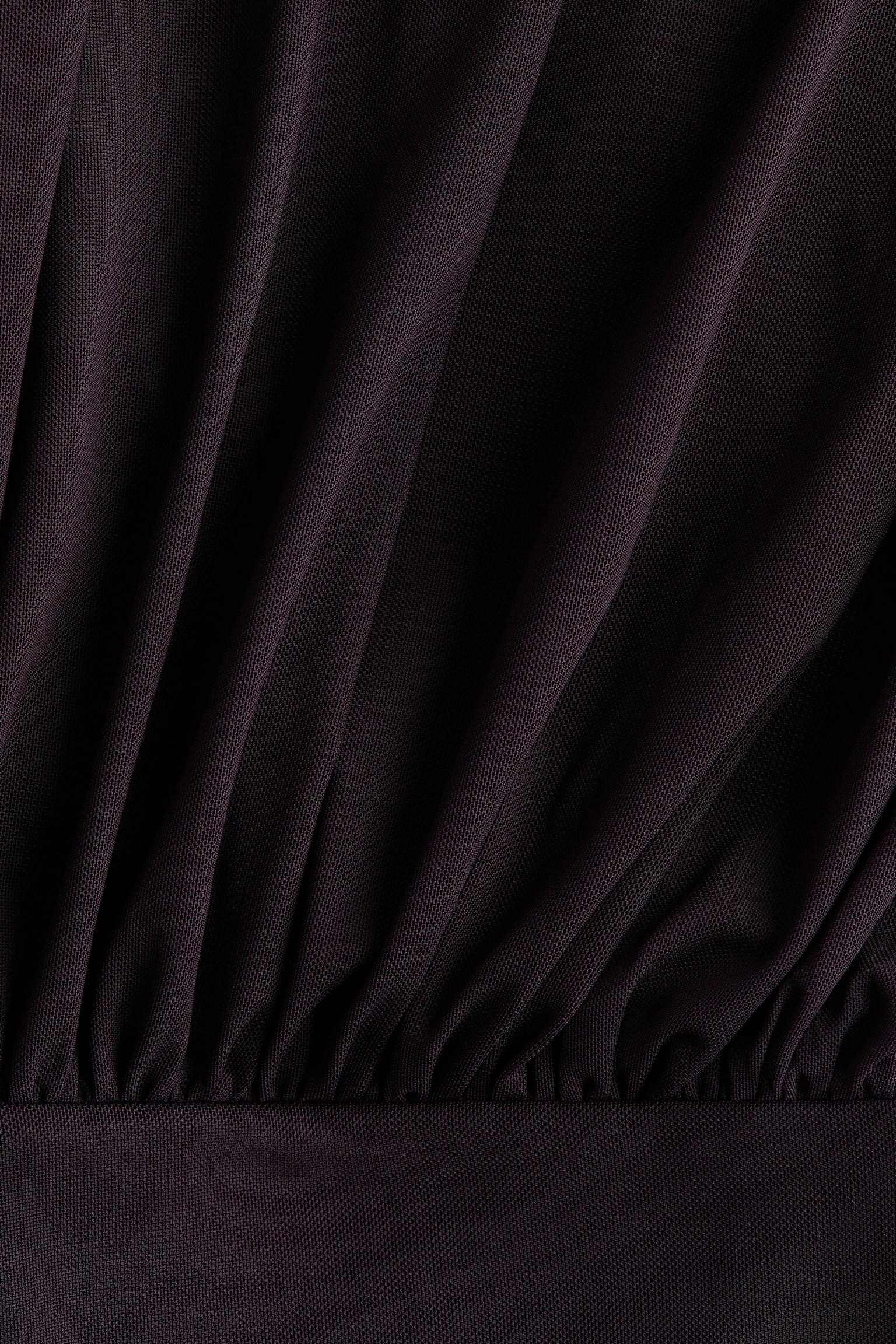 Gathered dress - Plum purple - 4