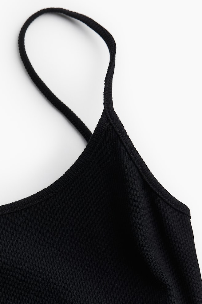 Long strappy dress - Black - 2