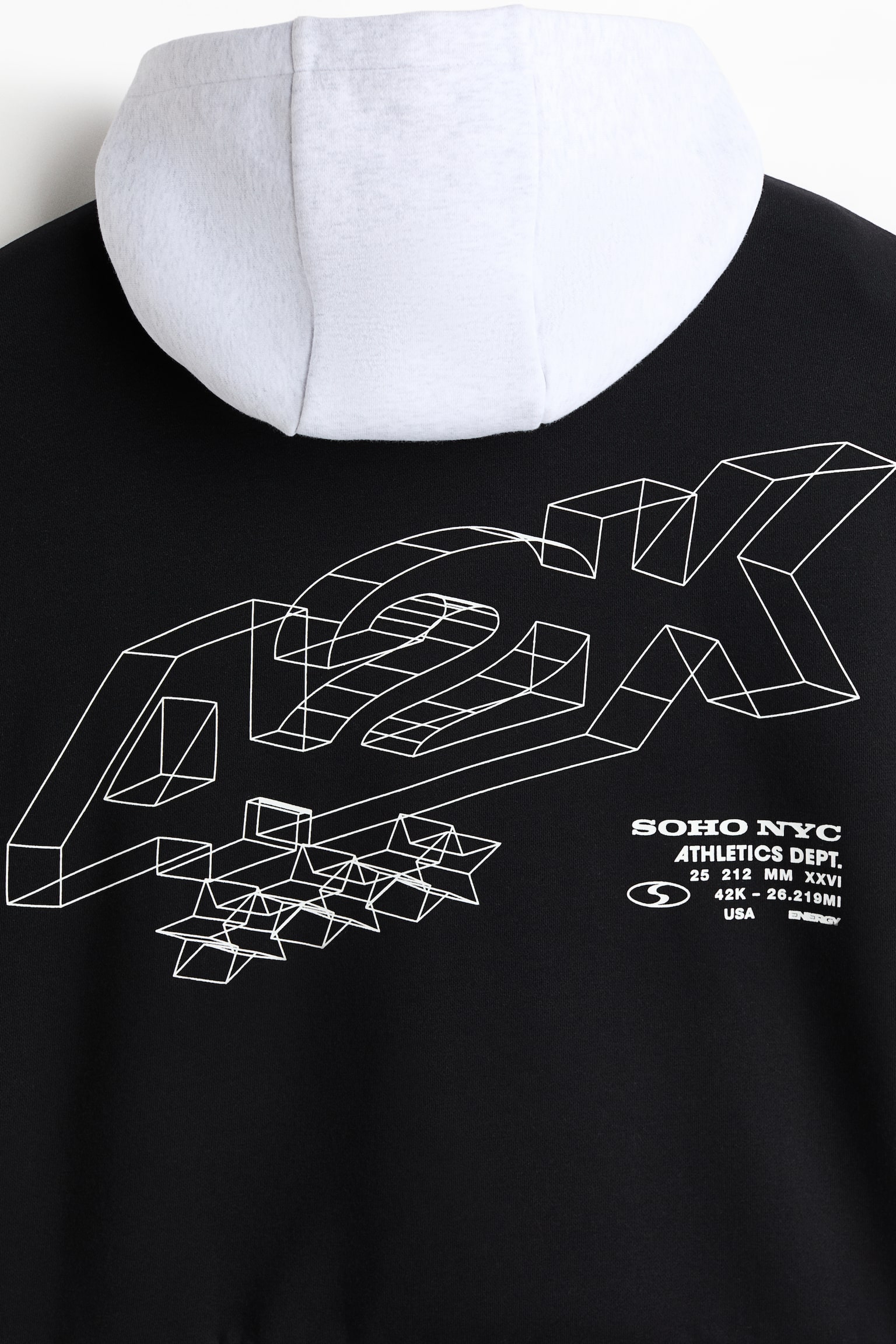 Mikina s kapucí Loose Fit - Černá/Soho NYC/Šedý melír/Soho Nyc/Šedý melír/Euphoria/Černá/Euphoria - 7